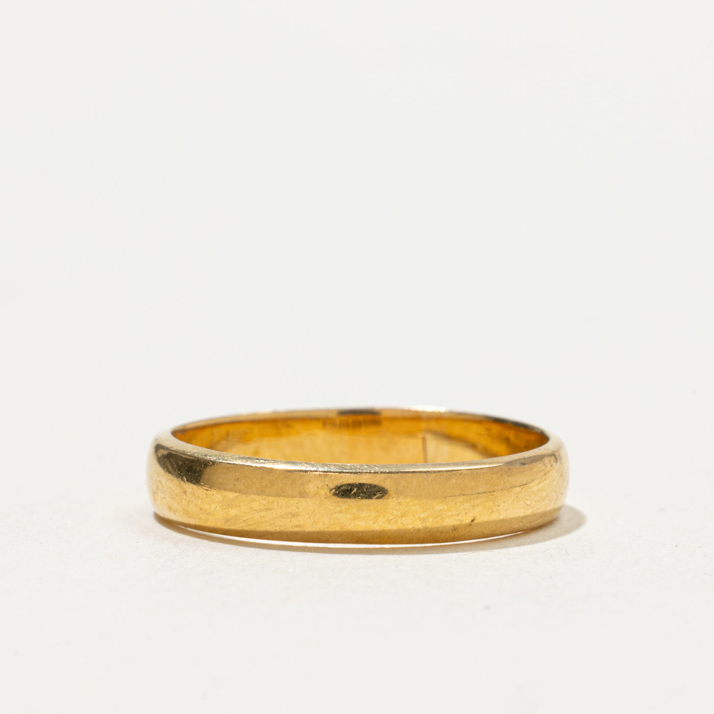 Vintage Pseudo Hallmarked 22k Yellow Gold Band | 3.5mm | SZ 7.25