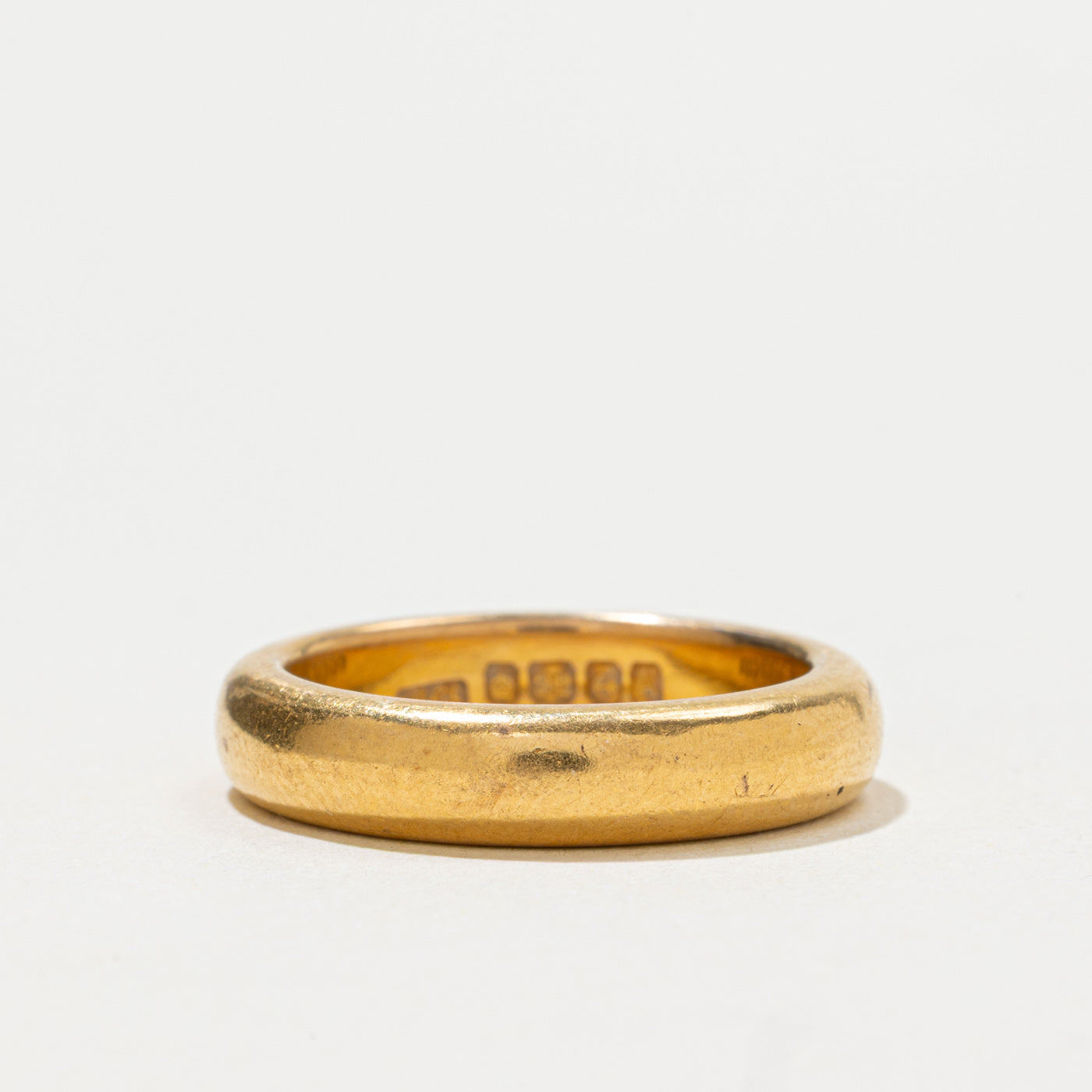 1950 Birmingham 22k Yellow Gold Thick Band | 4.25mm | SZ 6