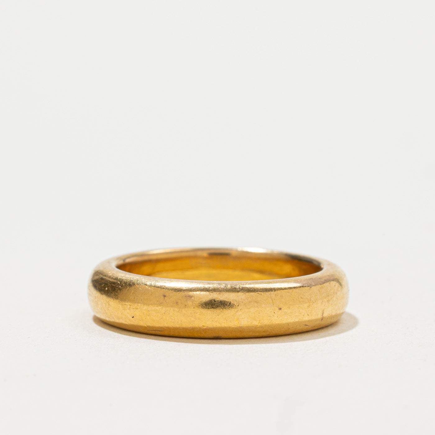 1950 Birmingham 22k Yellow Gold Thick Band | 4.25mm | SZ 6