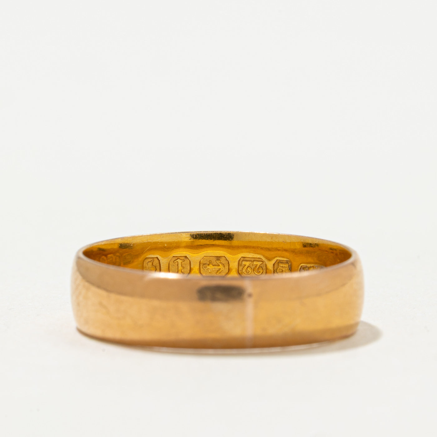 Bague Birmingham 1885 en or jaune 22 carats | 5 mm | Taille 7