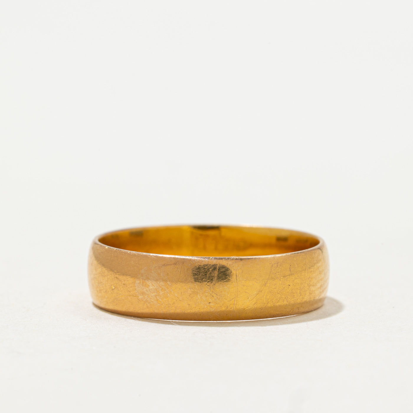 Bague Birmingham 1885 en or jaune 22 carats | 5 mm | Taille 7