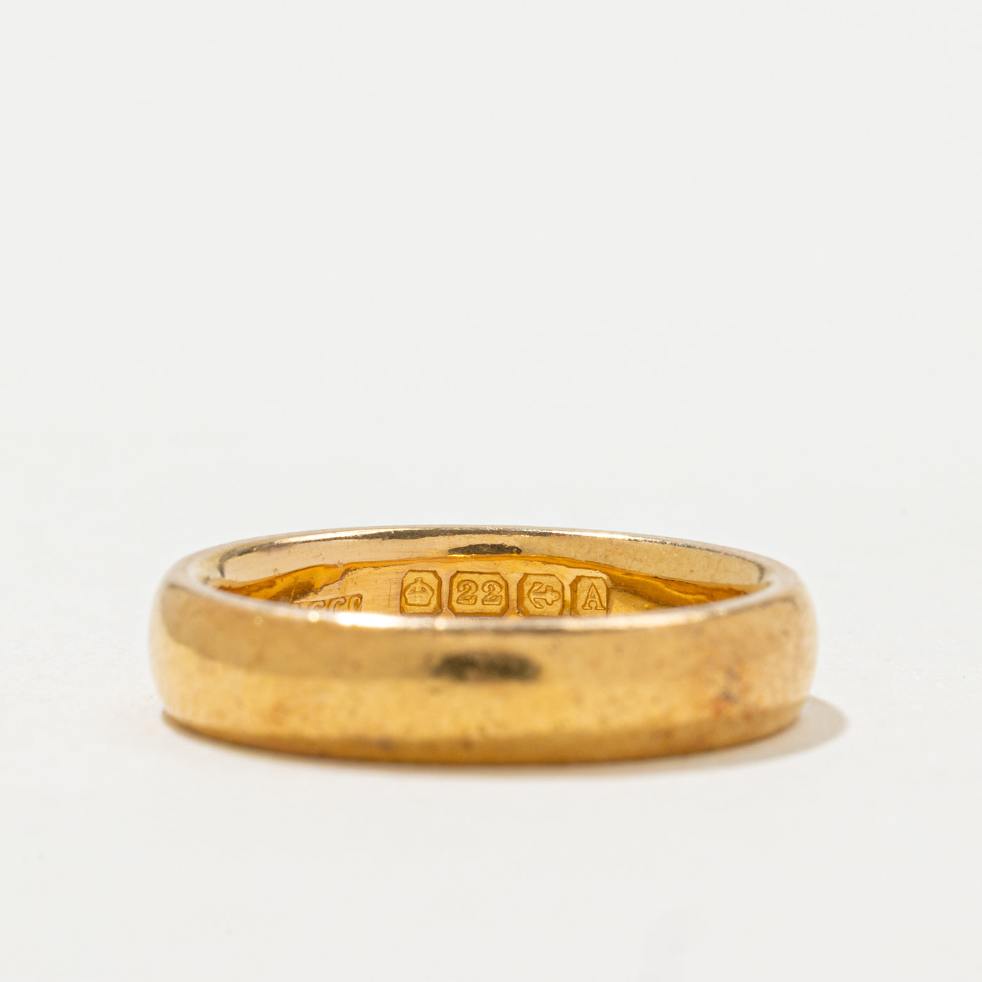 1925 Birmingham 22k Yellow Gold Band | 4mm | SZ 4.75