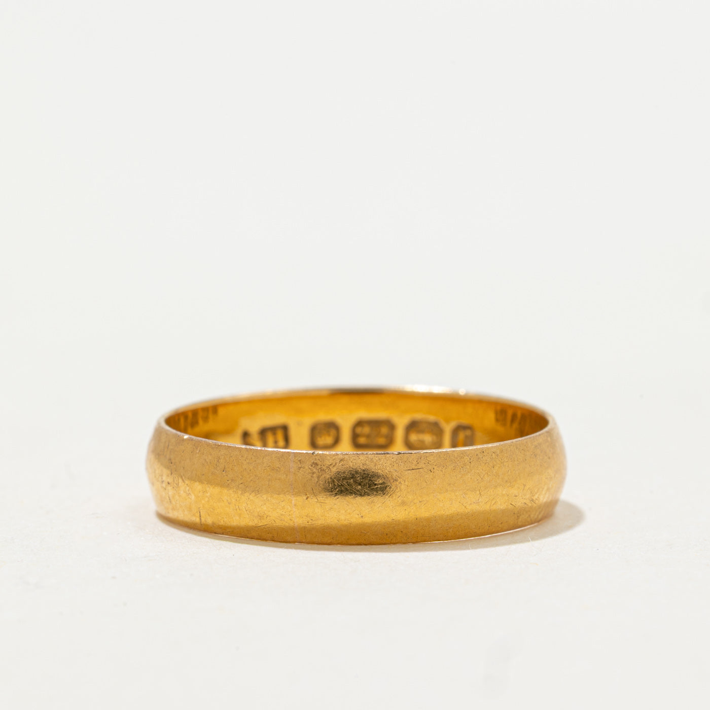 1891 Birmingham 22k Yellow Gold Band | 4.25mm | SZ 7.5