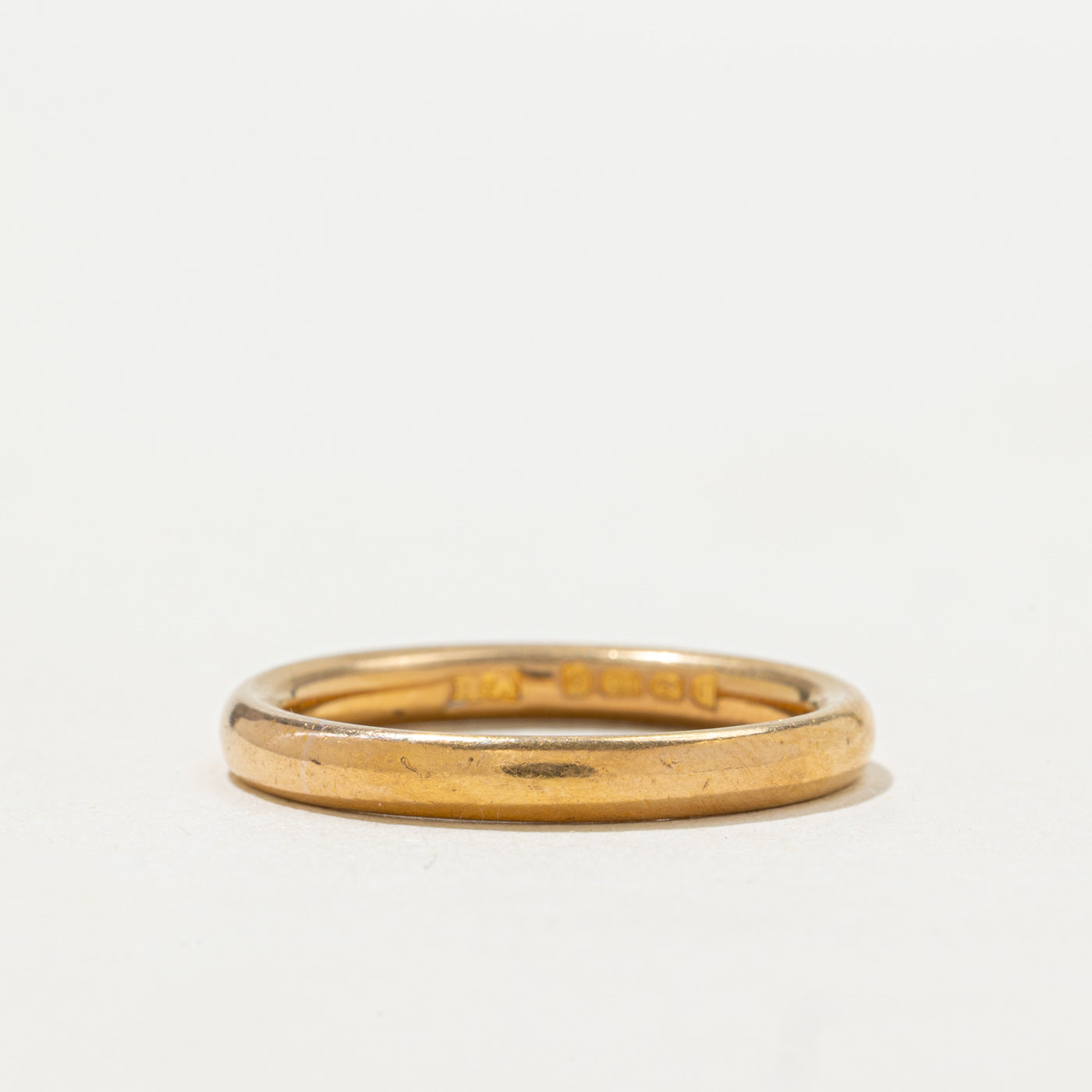 Bague Birmingham 1933 en or jaune 22 carats | 2,6 mm | Taille 6,25