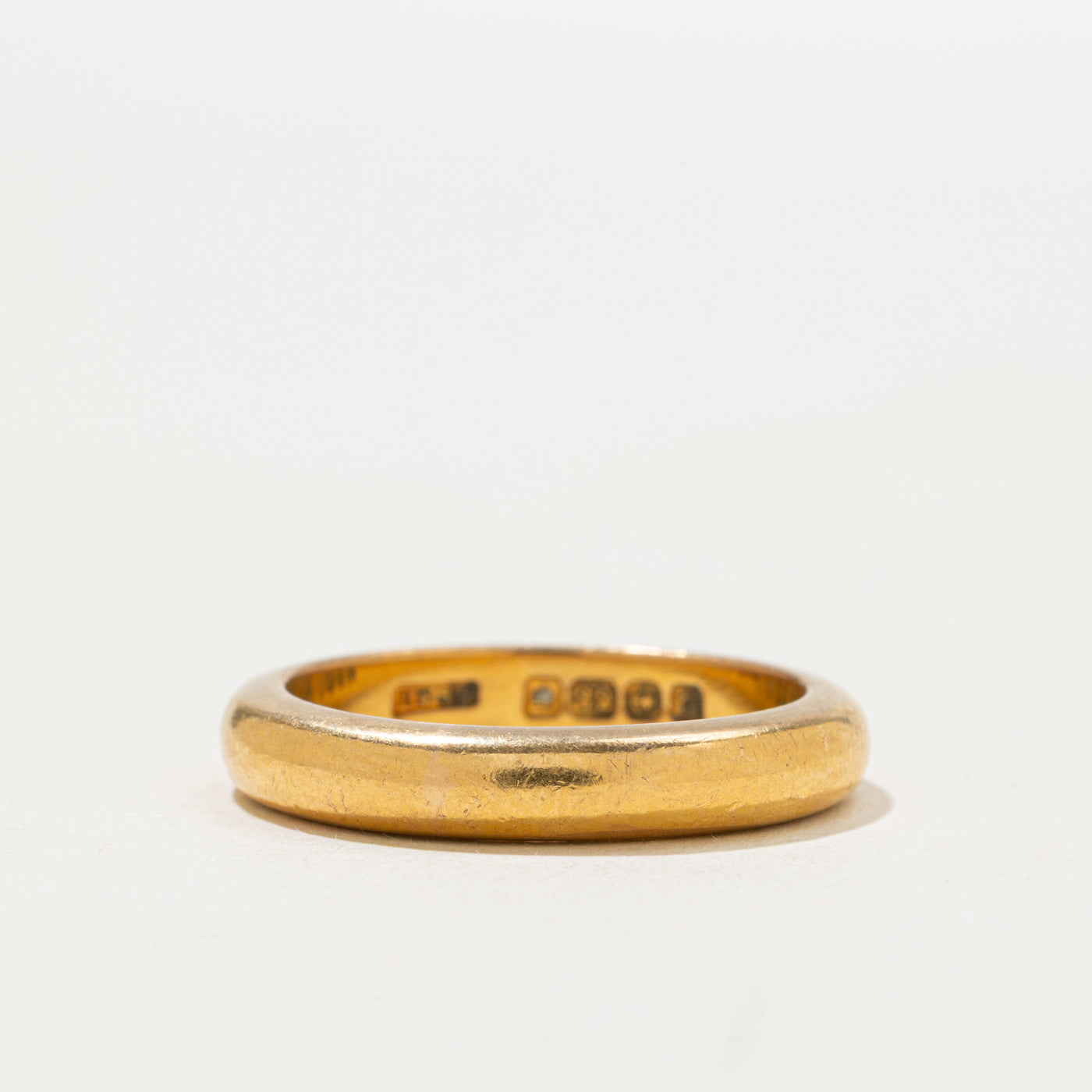 1931 Birmingham 22k Yellow Gold Thick Band | 1.15mm | SZ 7