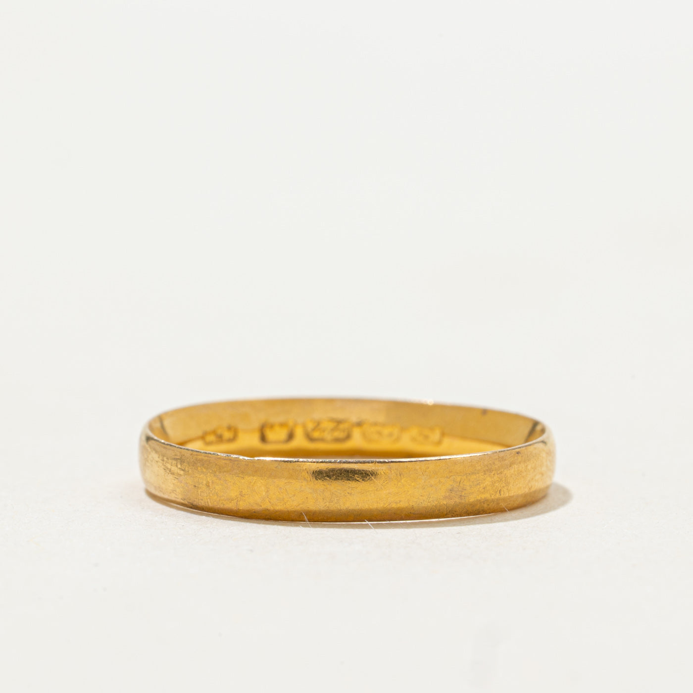 Bague Birmingham 1917 en or jaune 22 carats | 3,25 mm | Taille 7,25