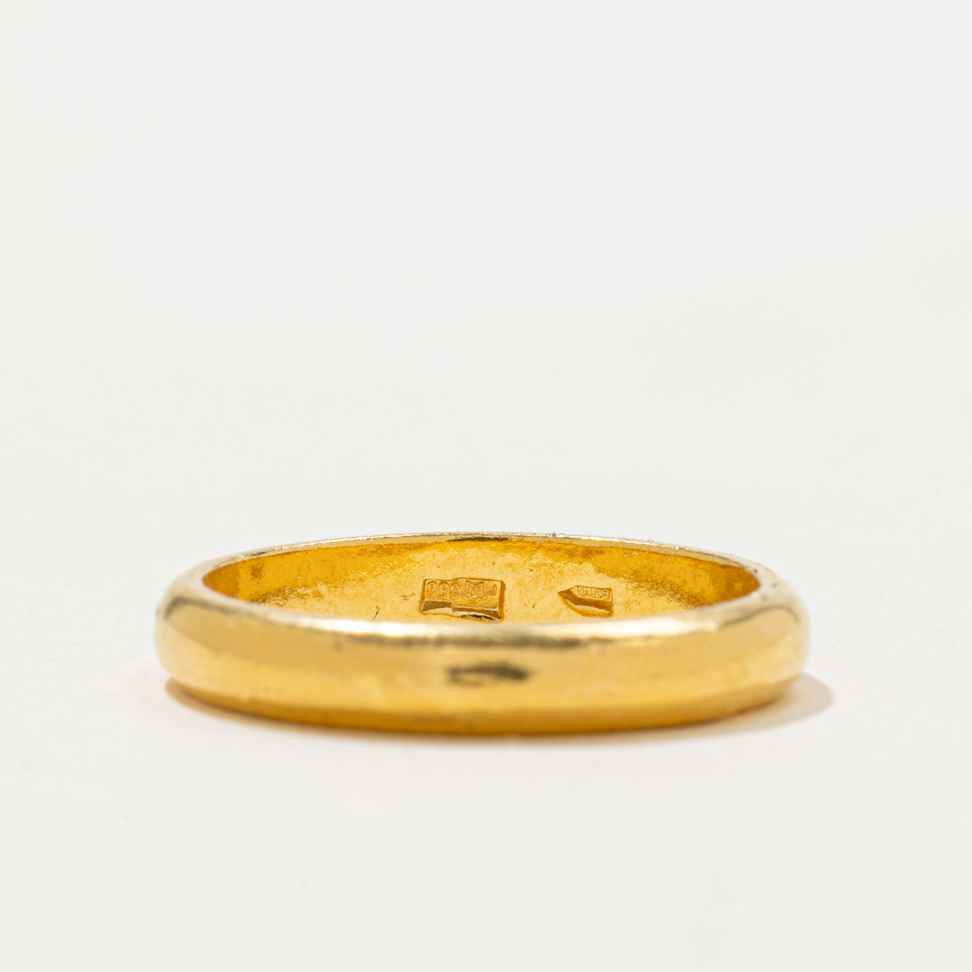 1976 Georgian 23k Yellow Gold Band | 3.25mm | SZ 6.5