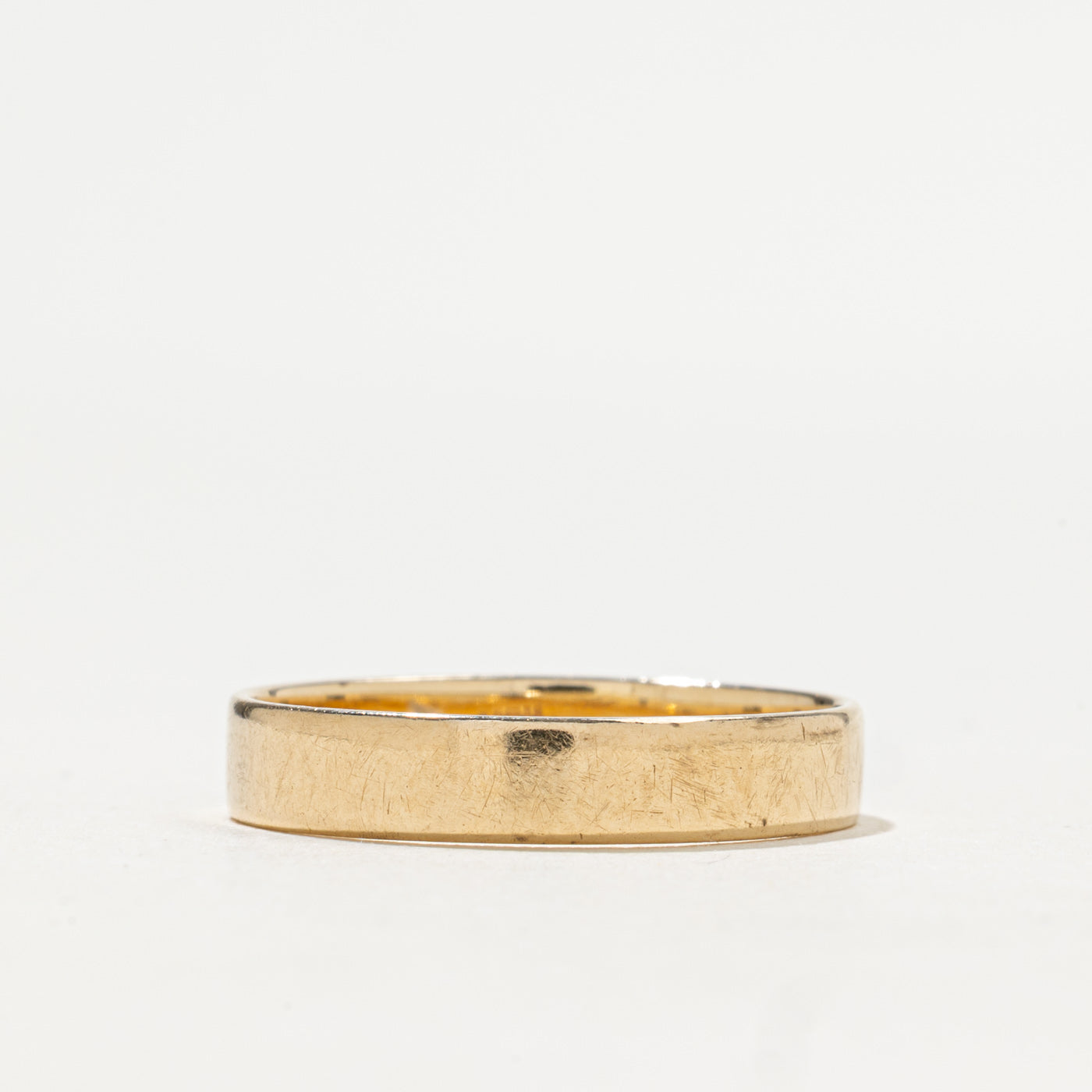 1990 London 9k Yellow Gold Plain Band | 4mm | SZ 9