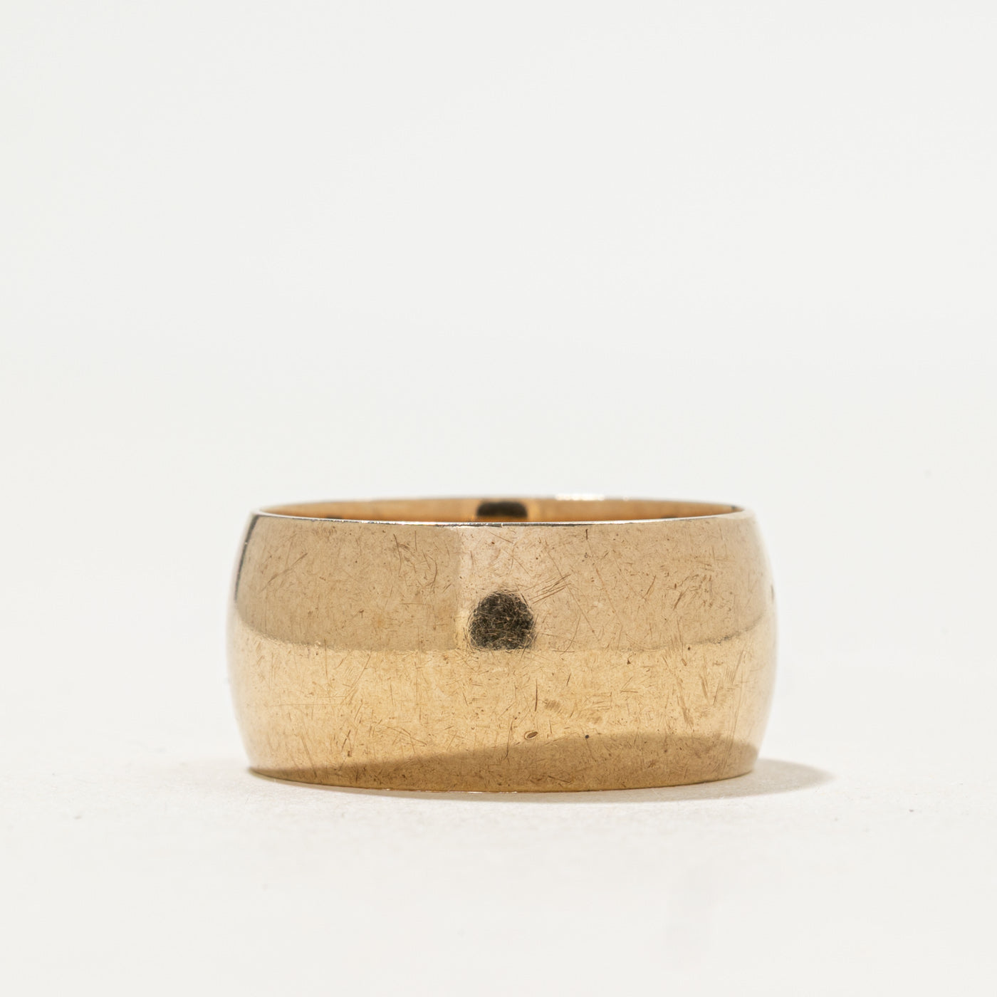 Bague de cigare en or jaune 9 carats, Londres, 1971 | 9,5 mm | Taille 7