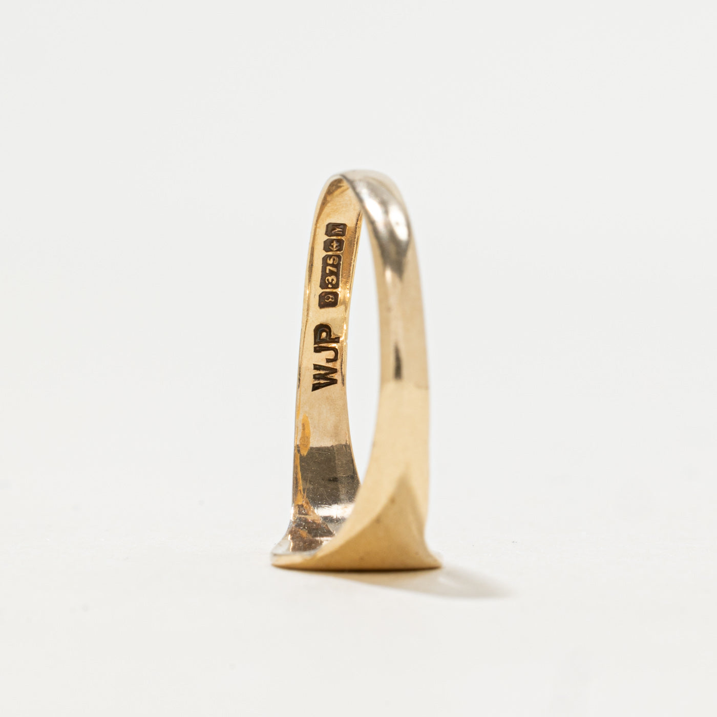1986 Birmingham 9k Yellow Gold "YGB" Initialized Signet Ring | SZ 6.5
