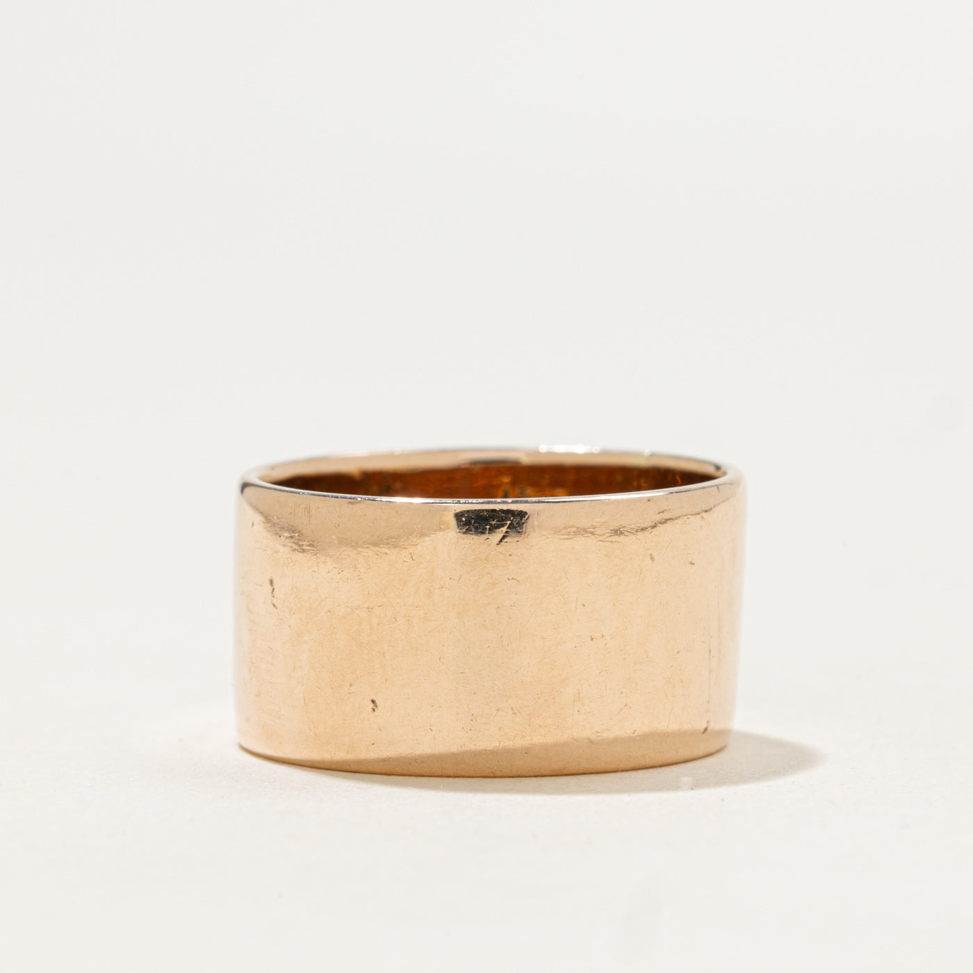 9k Yellow Gold Cigar Band | 10mm | SZ 6.75