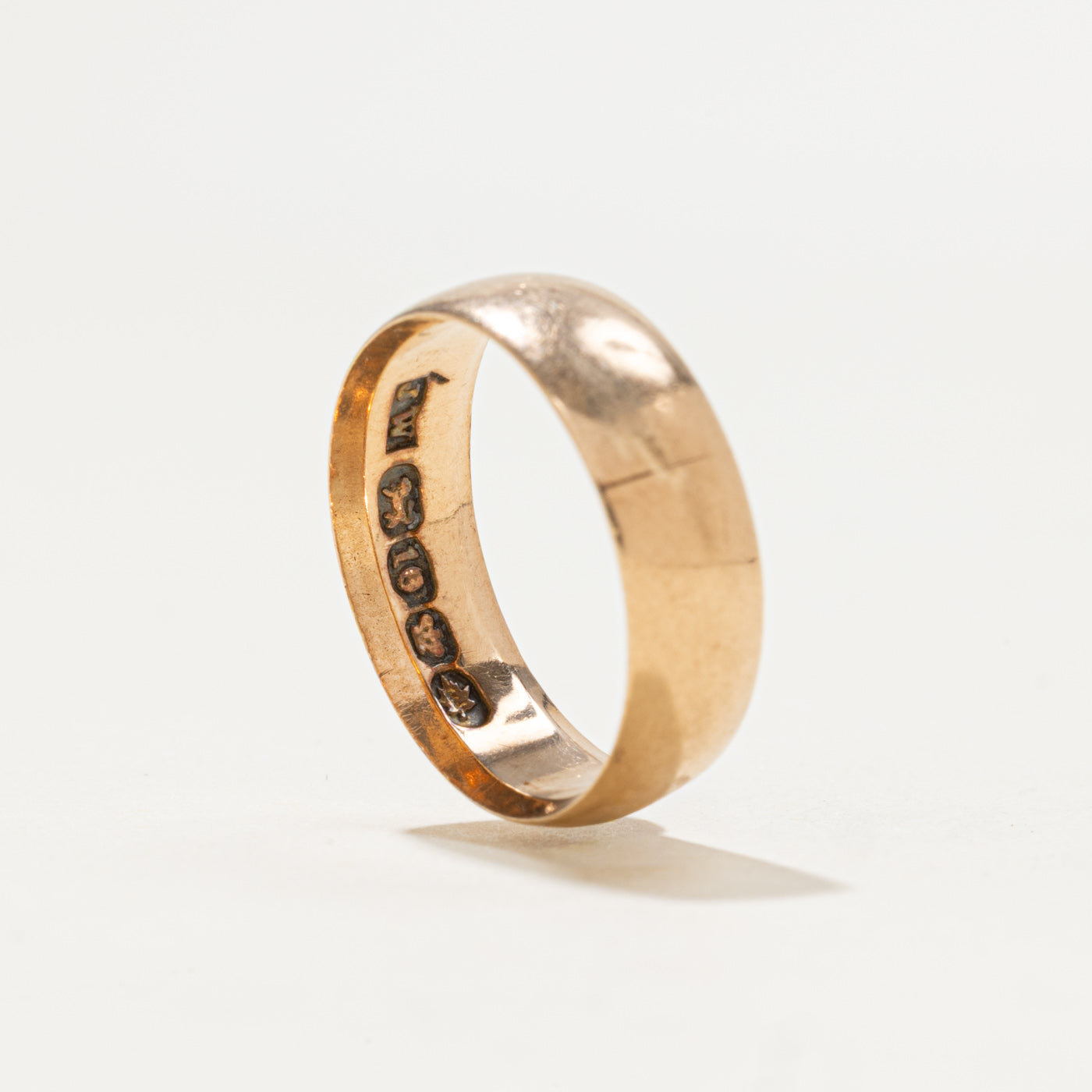 Vintage Canadian Pseudo Hallmarked 10k Yellow Gold Band | SZ 6