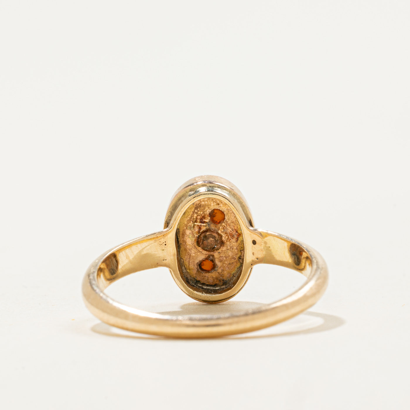 14k Agate Cameo Ring | 1.1ct | SZ 6.5 |