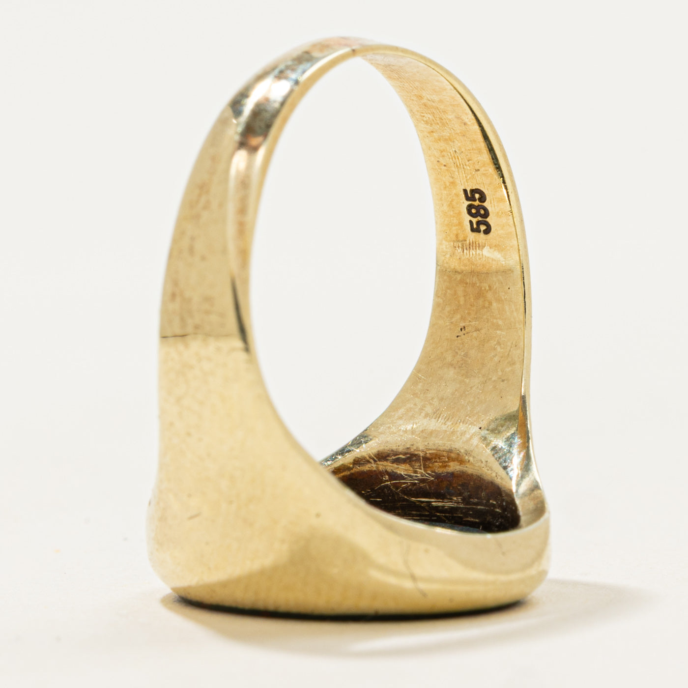 14k Intaglio Crest Signet Ring | 2.1ct | SZ 6.5