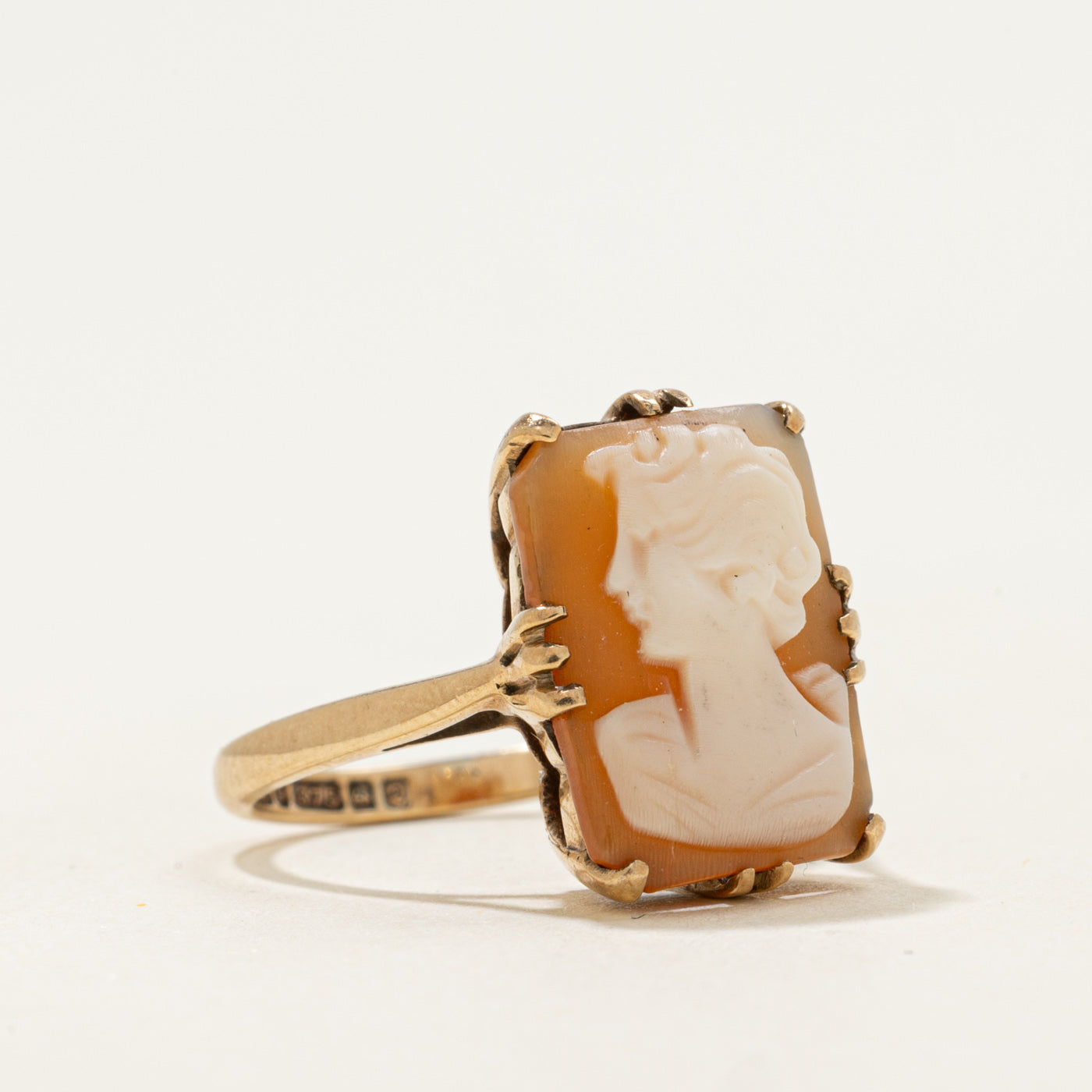 1965 Birmingham 9k Cameo Ring | 2.06ct | SZ 5