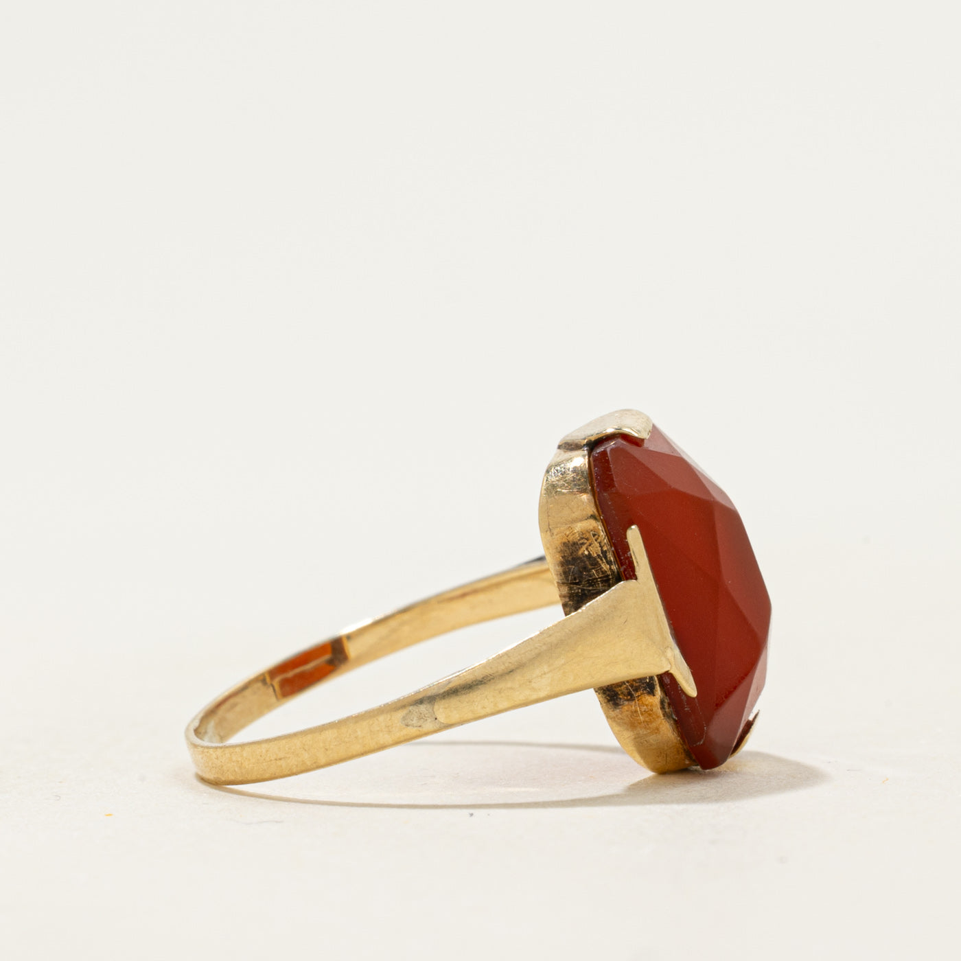 Vintage Dutch 14k Carnelian Ring | 2.65ct | SZ 5