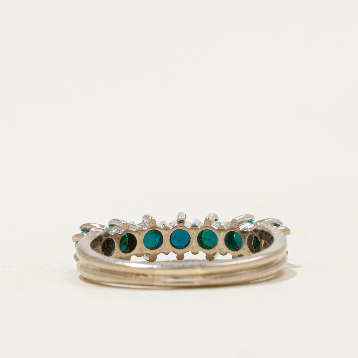 2015 London Seven Stone Turquoise Band | 0.56ct | SZ 6.5