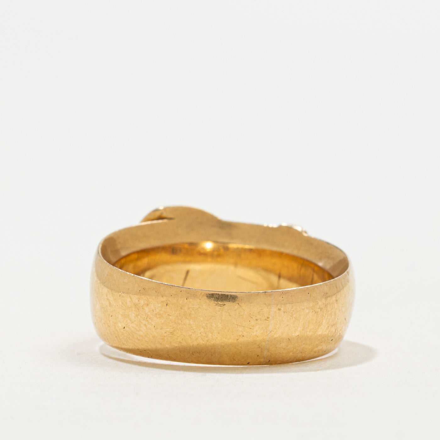 1910 Birmingham 18k Buckle Ring | SZ 7.5