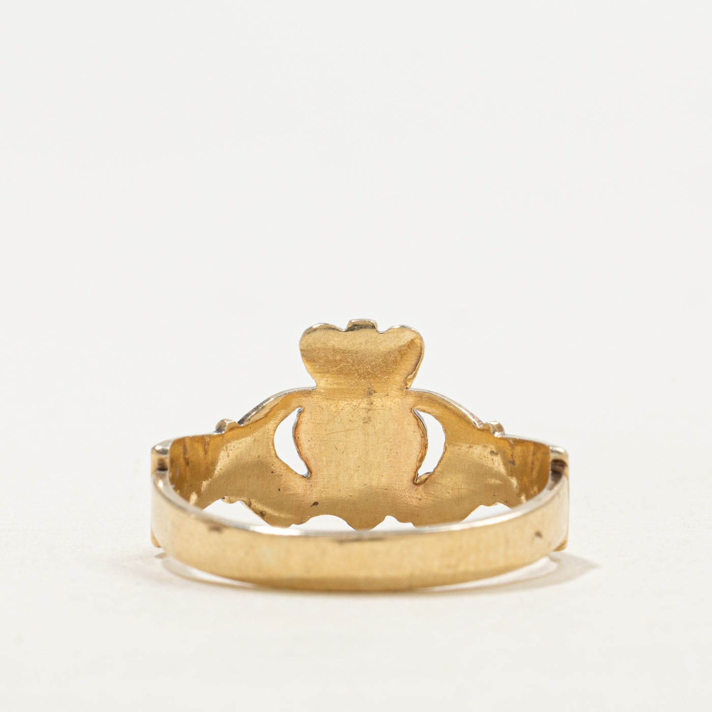 Dublin 10k Yellow Gold Claddagh Ring | SZ 6.5