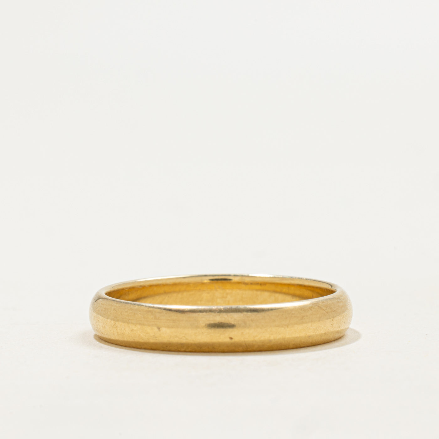 Italian 18k Yellow Gold Band | 4mm | SZ 10.75
