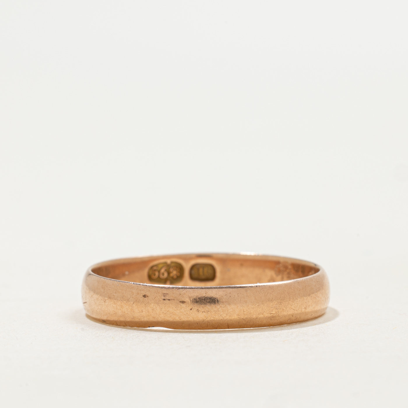 Antique St. Petersburg 14k Rose Gold Band | 4.08mm | SZ 12