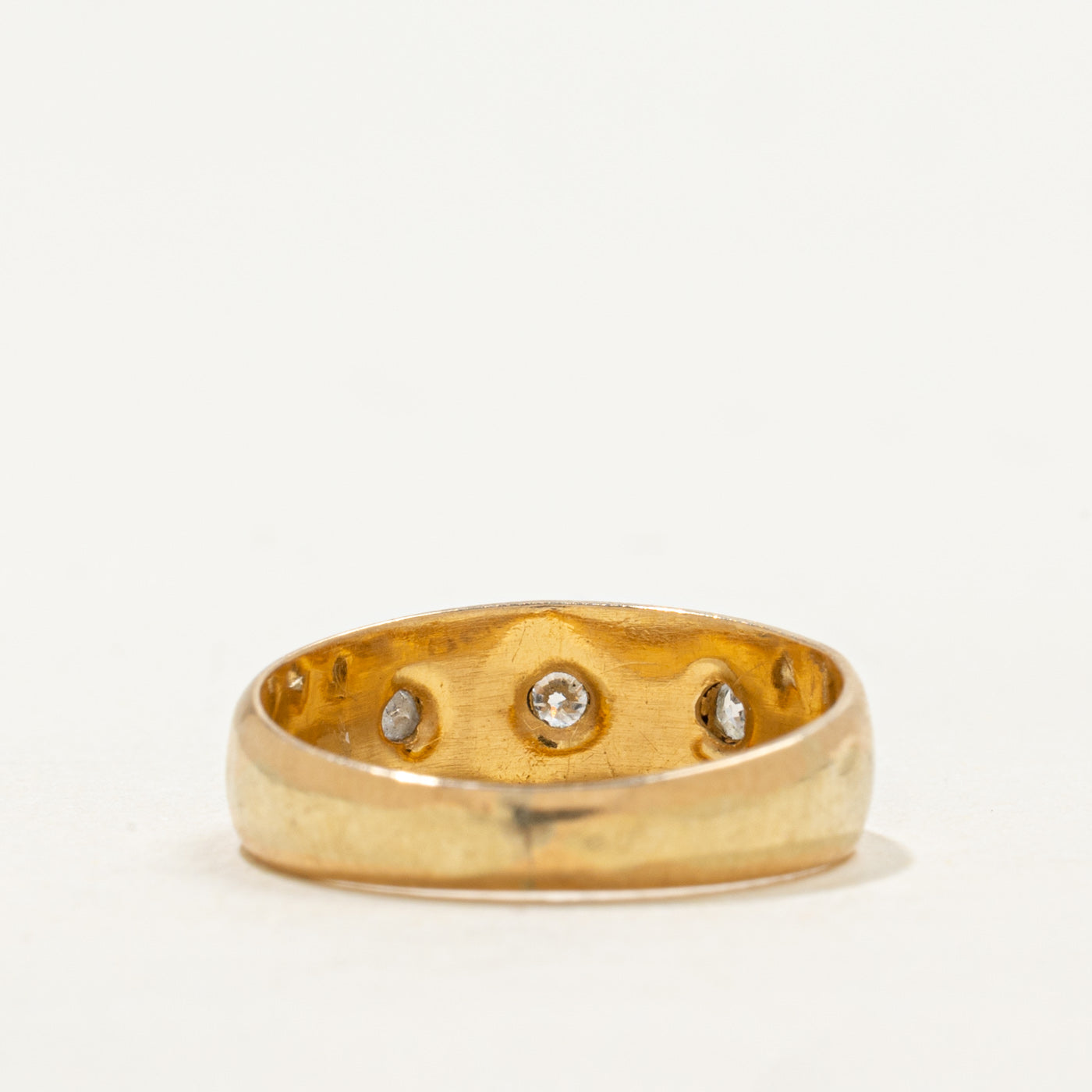 1893 Birmingham Three Stone Old European Cut Diamond Band | 0.06ctw | SZ4.75