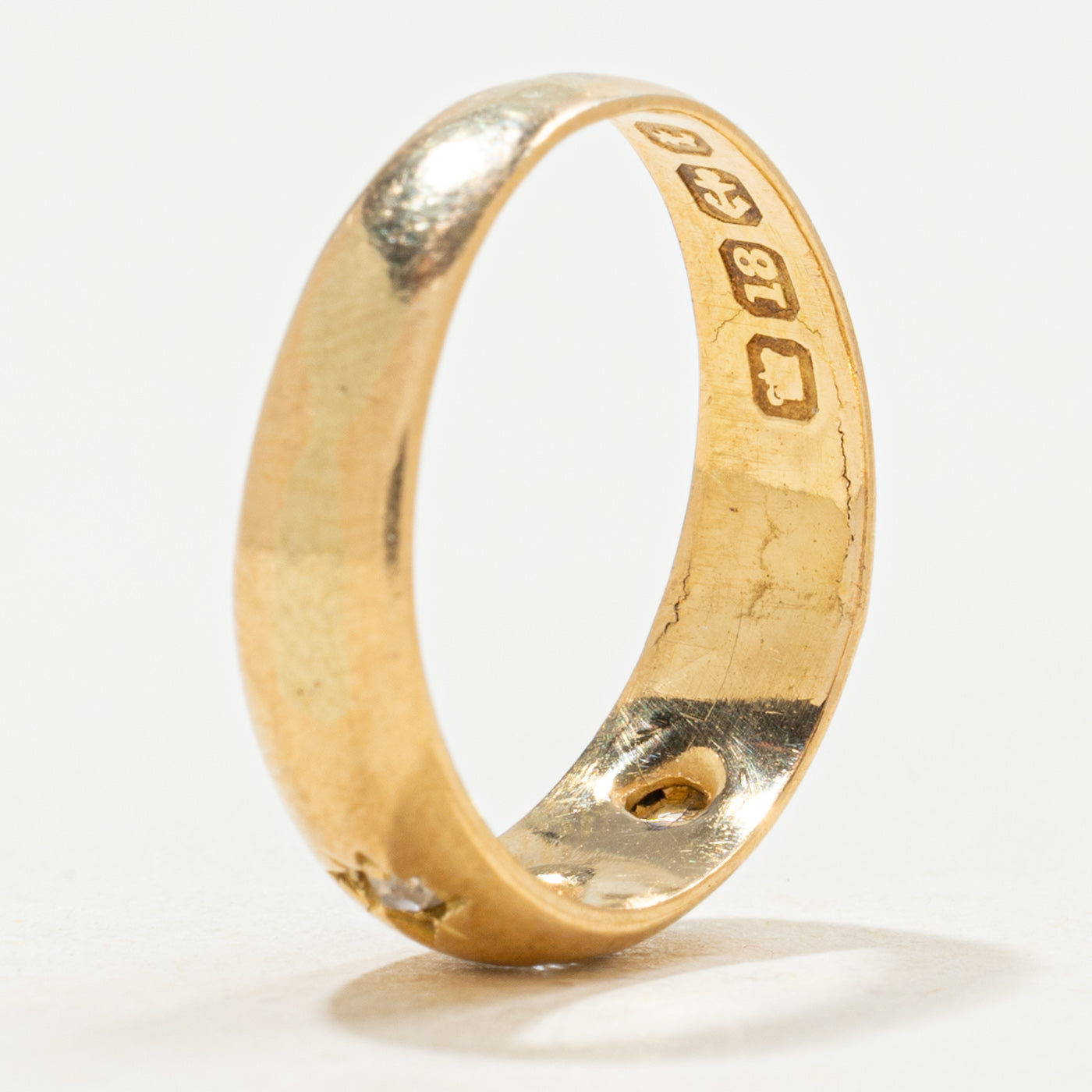 1893 Birmingham Three Stone Old European Cut Diamond Band | 0.06ctw | SZ4.75
