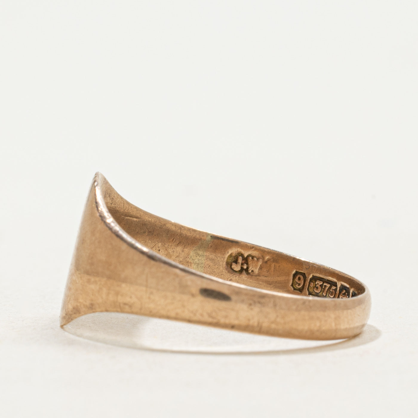 1928 Birmingham 9k Yellow Gold Signet Ring | SZ 6.75