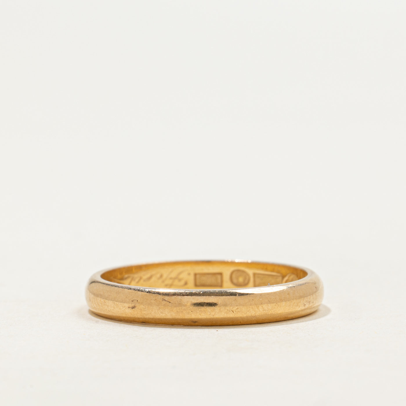 Alliance suédoise en or jaune 18 carats de 1946 | 2,92 mm | Taille 6,5