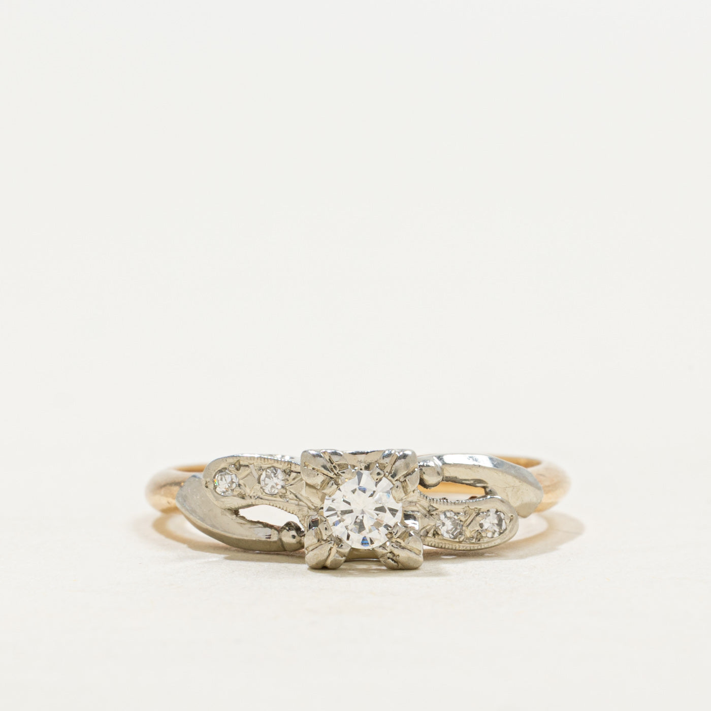 Vintage Canadian Diamond Accented Ring | 0.15ctw | SZ 5.75