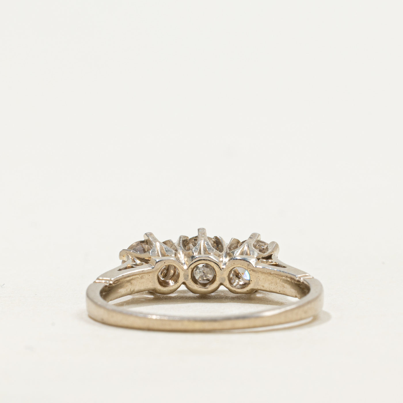 14k Three Stone Old European Cut Diamond Ring | 0.50ctw | SZ 4.5