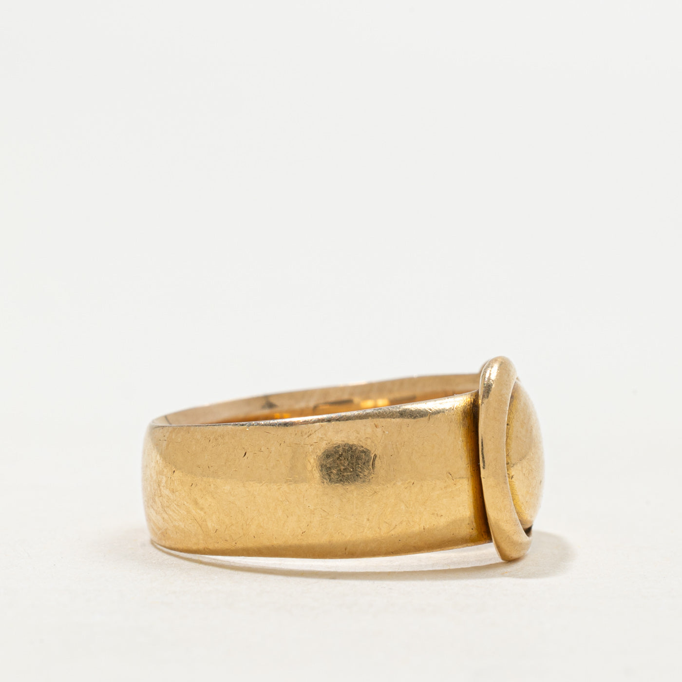 1910 Birmingham 18k Buckle Ring | SZ 7.5