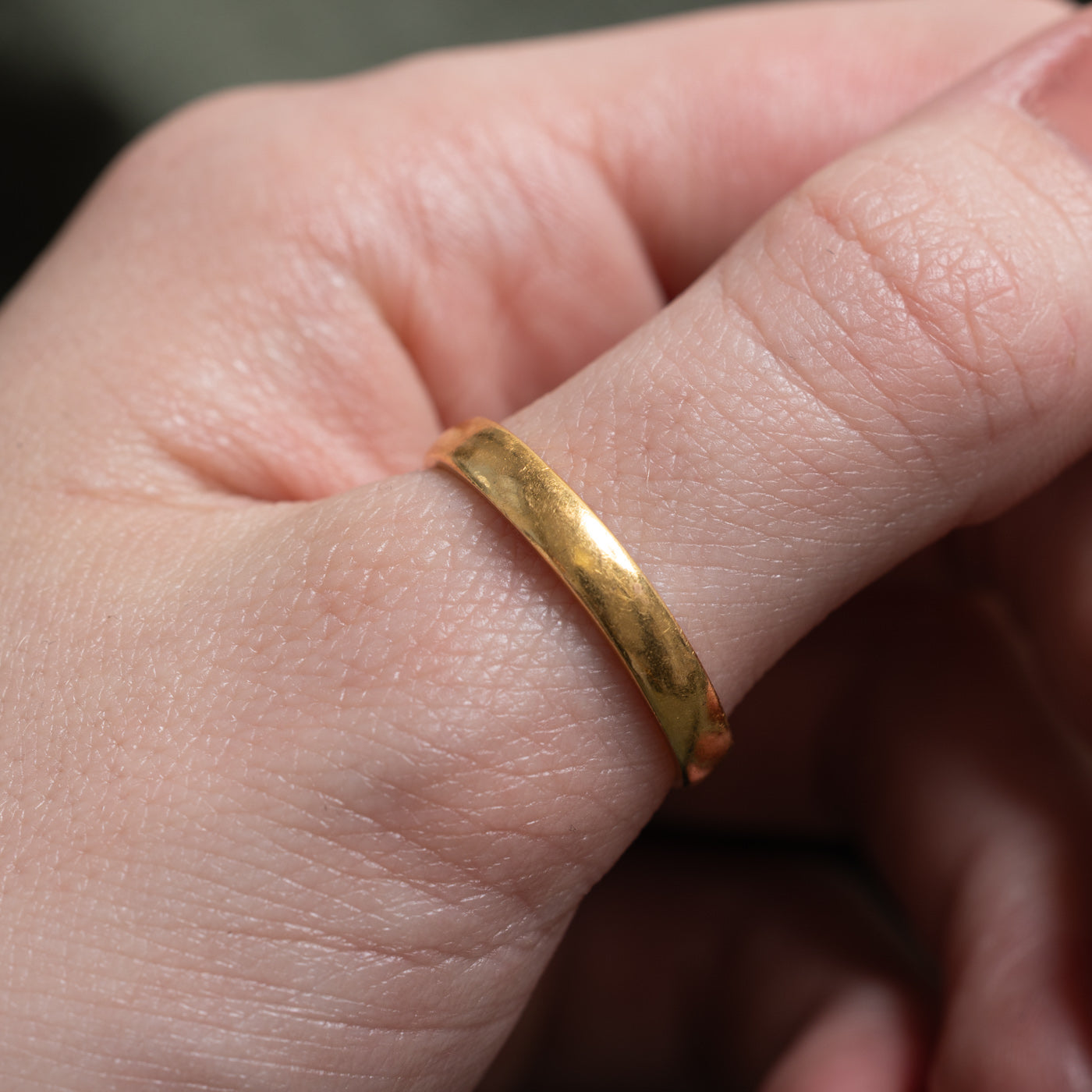 1925 Birmingham 22k Yellow Gold Band | 3.59mm | SZ 10.75