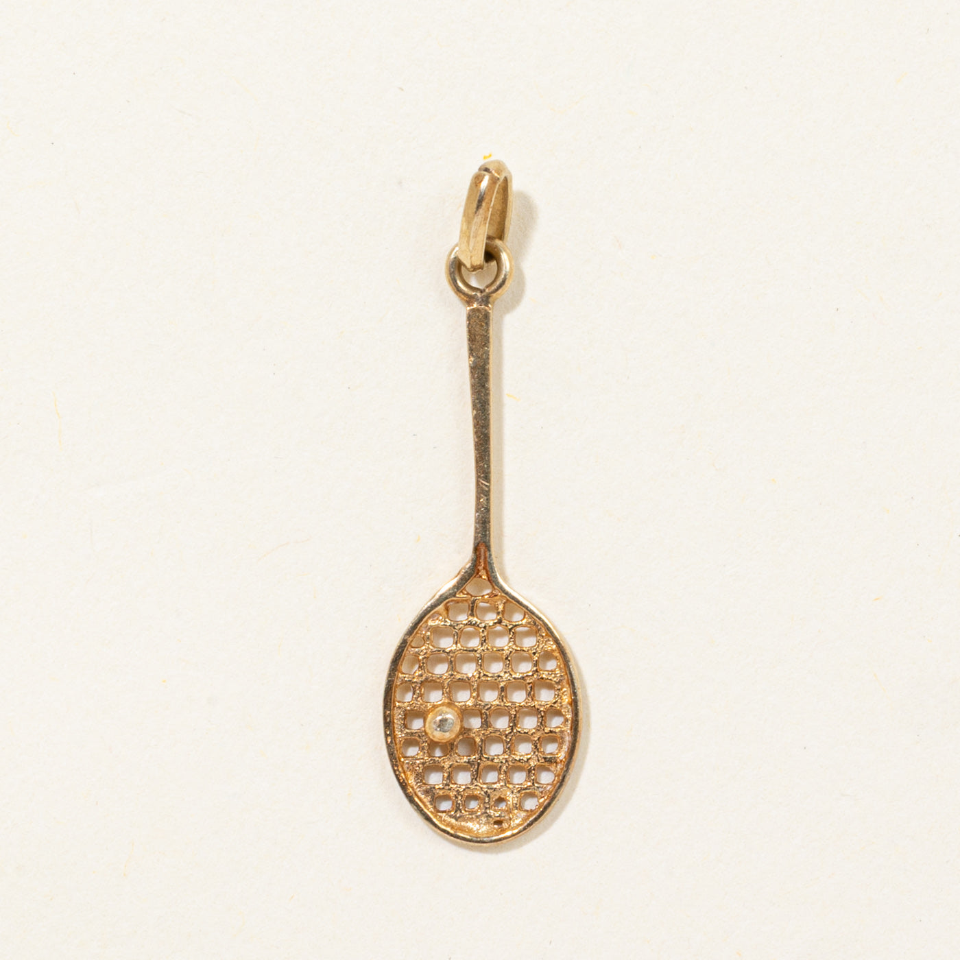 14k Tennis Racket Charm