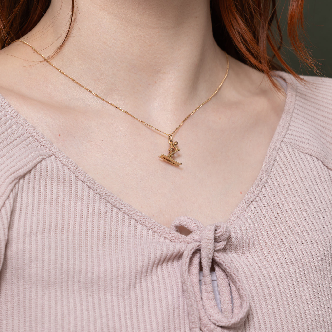 10k Skiing Figure Charm