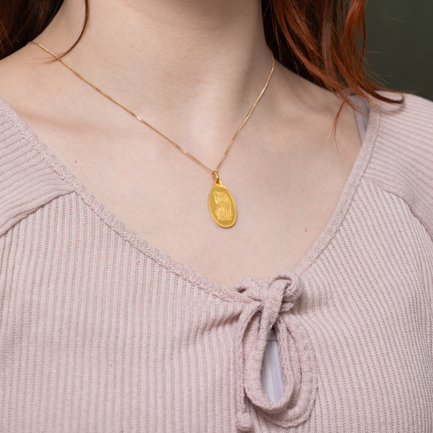 24k Suisse 5g Bar Pendant