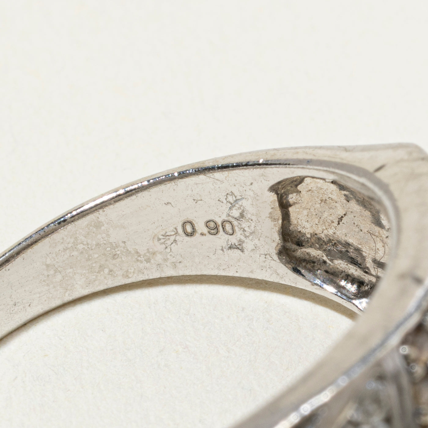 10k Diamond Pave Zigzag Design Ring | 0.90ctw | SZ 7