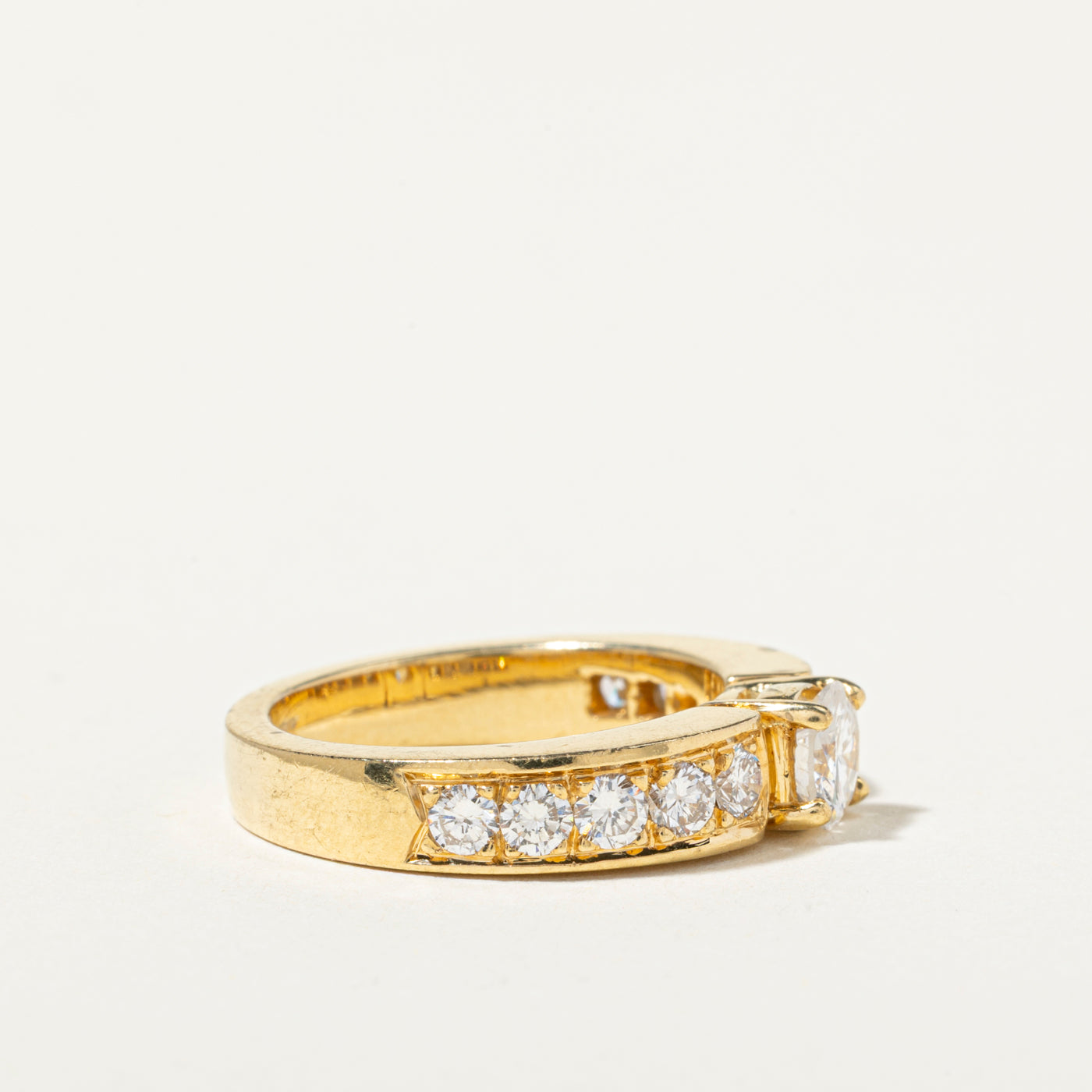 18k Yellow Gold Diamond Accented Ring | 1.37ctw | SZ 6.25
