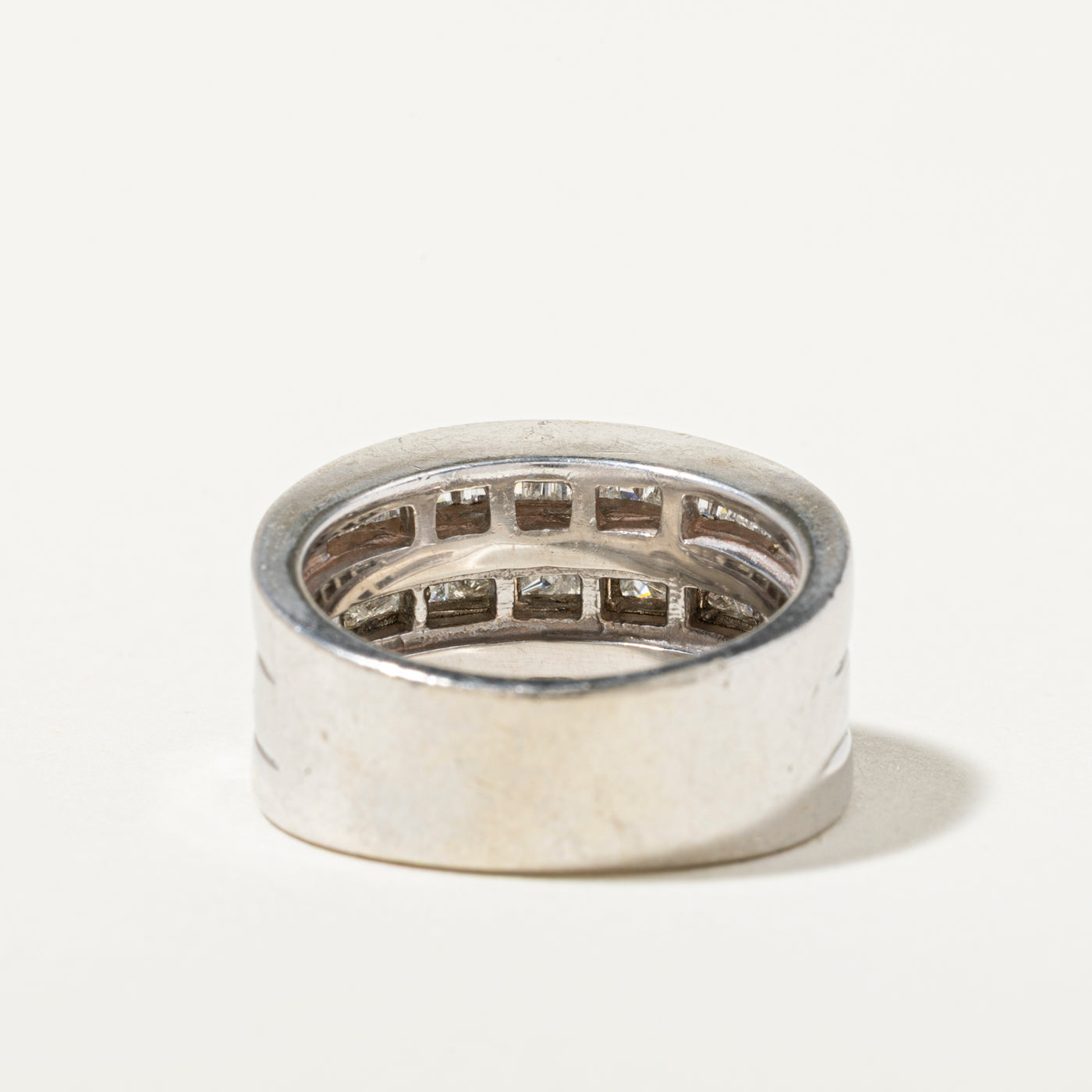 14k White Gold Multi Row Diamond Ring | 1.33ctw | SZ 7