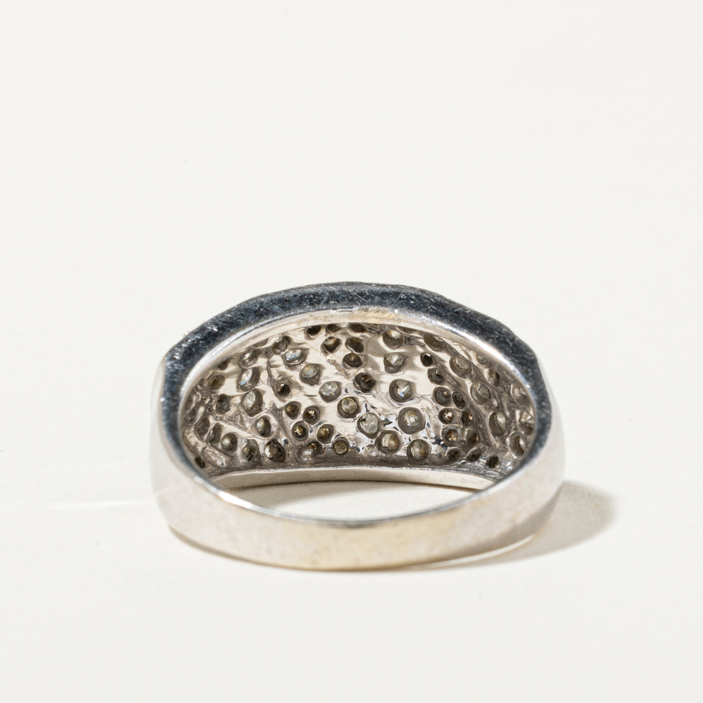 10k Diamond Pave Zigzag Design Ring | 0.90ctw | SZ 7