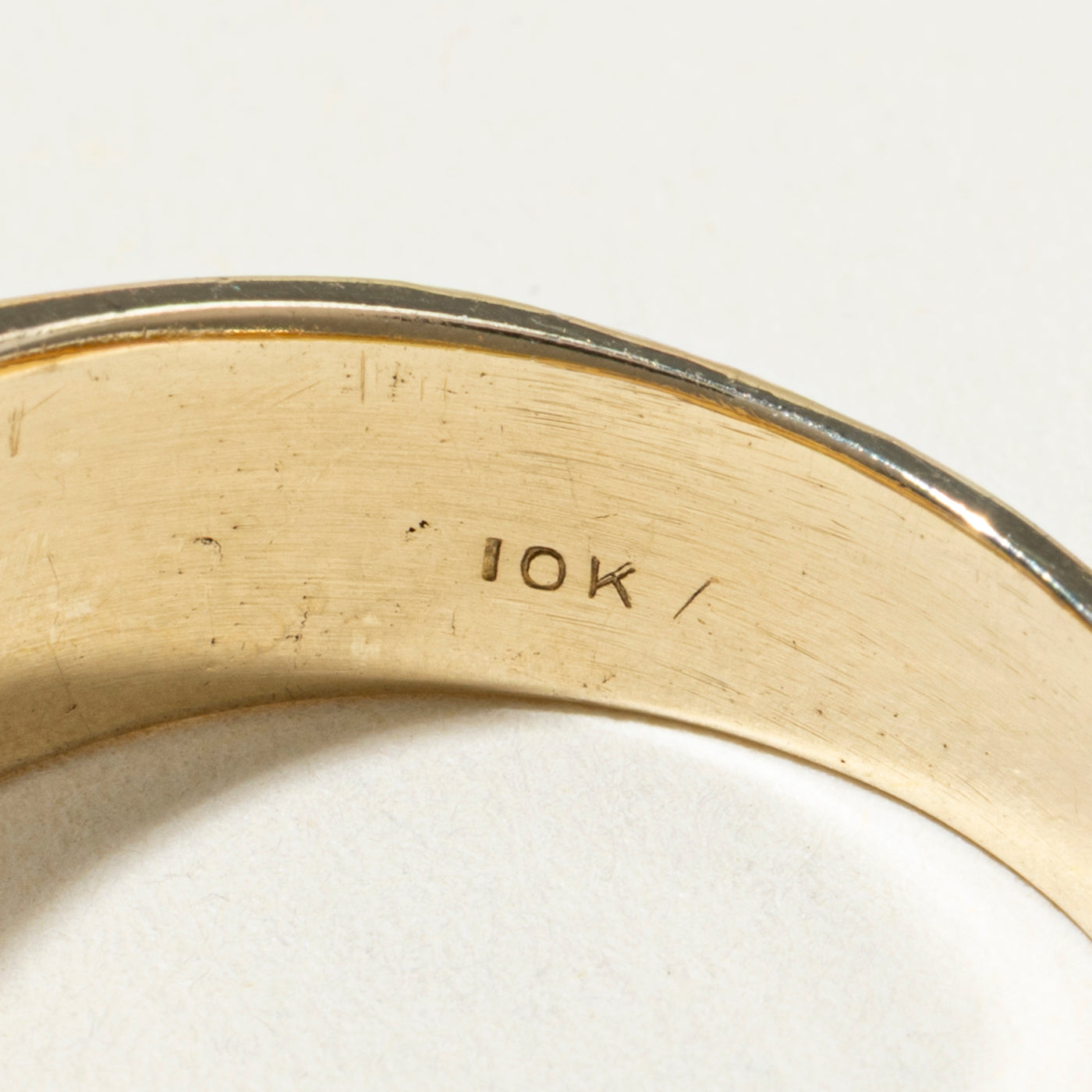 10k Solitaire Belcher Set Diamond Ring | 0.37ct VS1 F/G | SZ 11.25