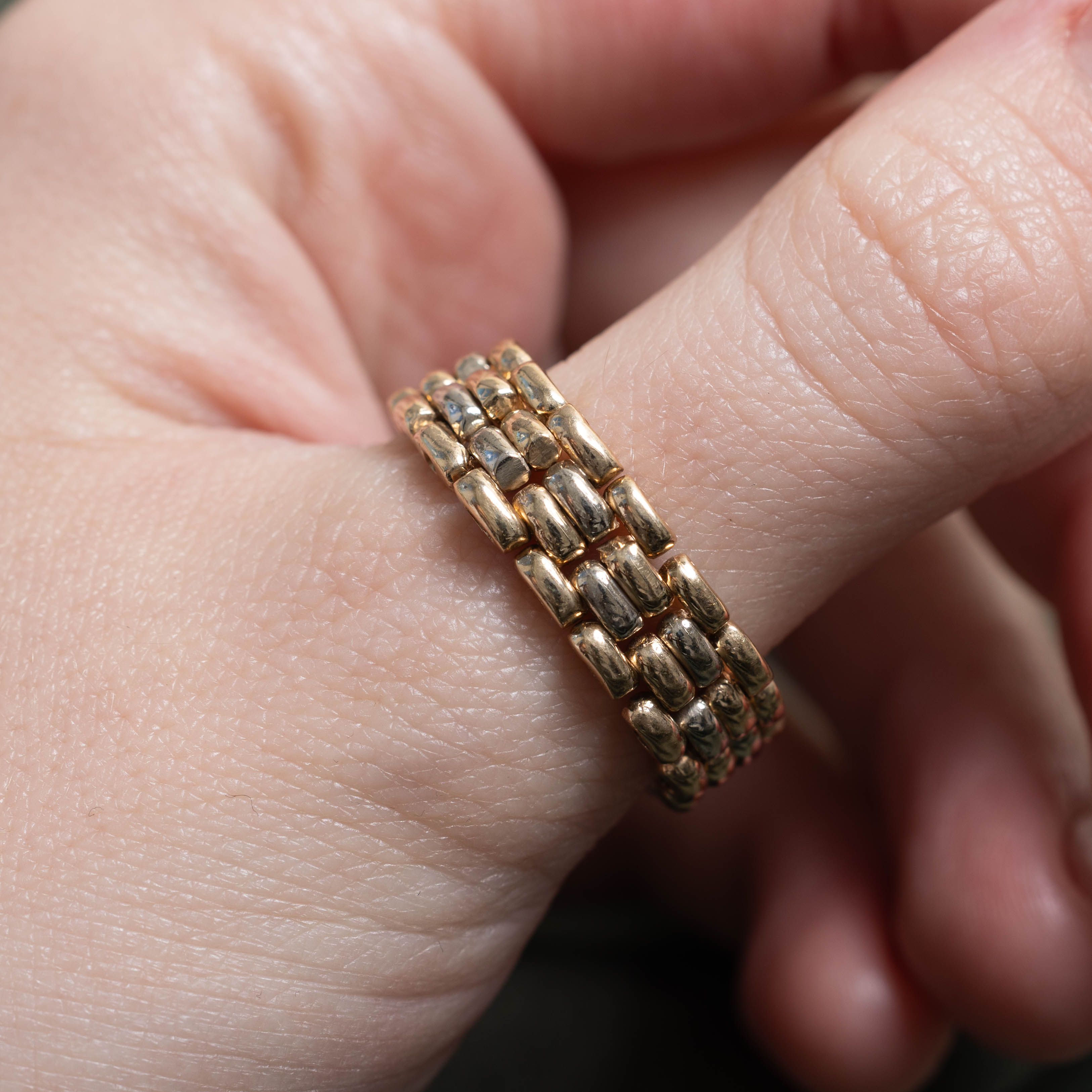 IVE SHOW WHAT I AM CHAIN STRAP RING 指輪 Panther Link Chain Ring | 7.65mm | SZ 10.25