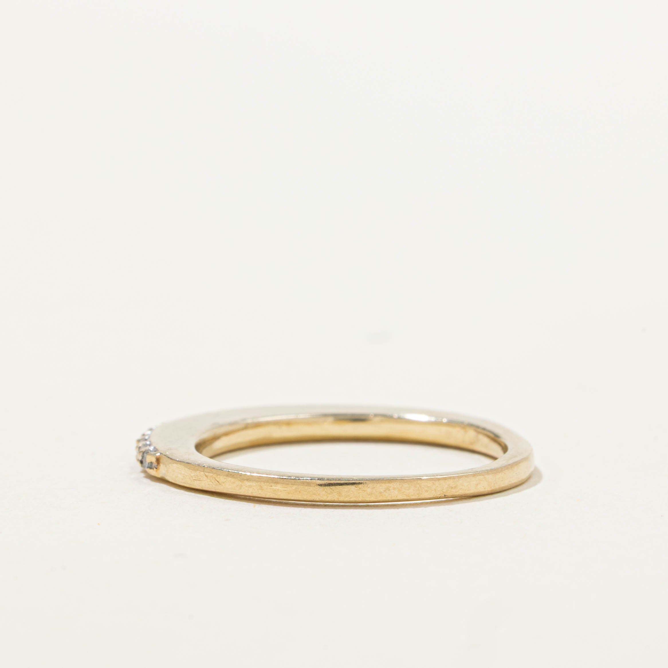 10k Semi Eternity Pavé Set Diamond Band | SZ 5.25