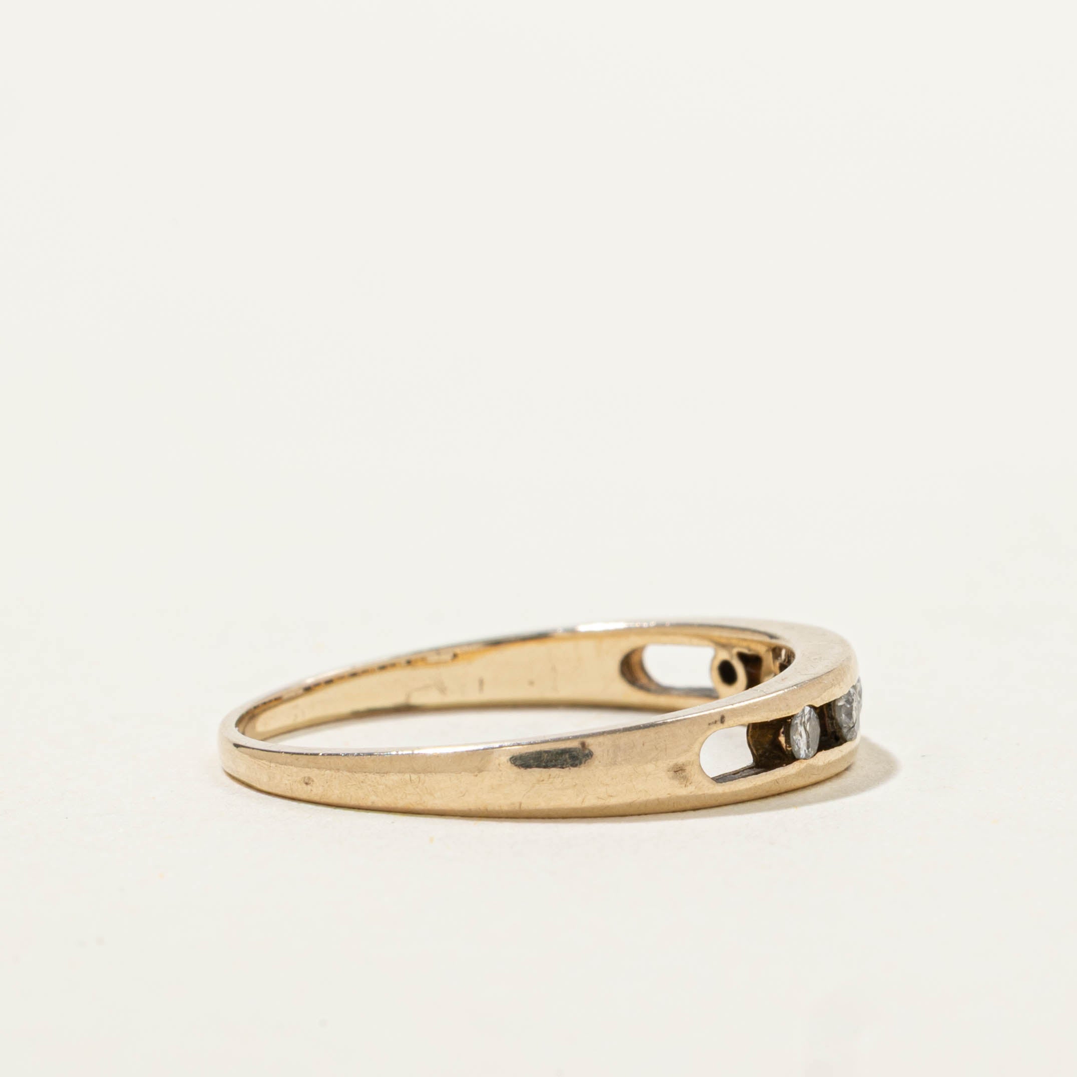10k Open Channel Set Diamond Band | SZ 5.25
