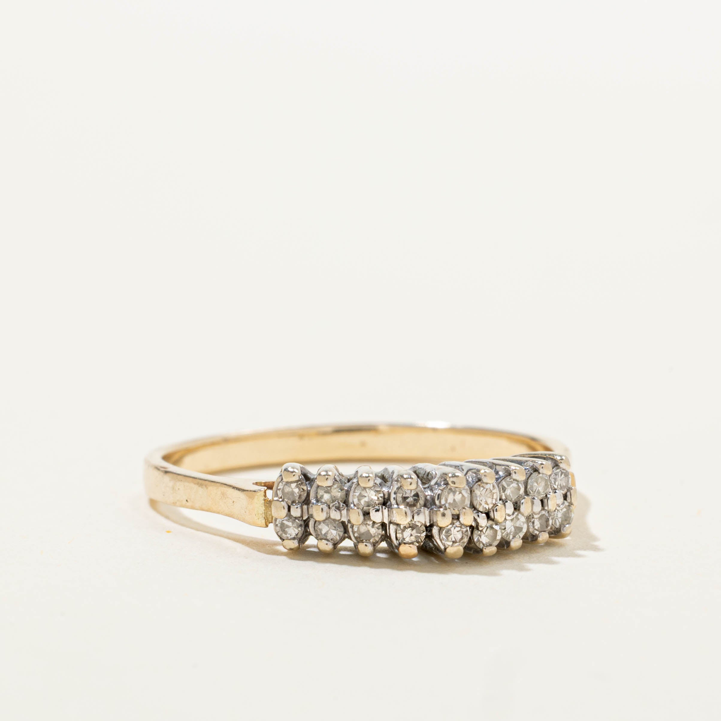 Double Row Diamond Ring | SZ 9.75
