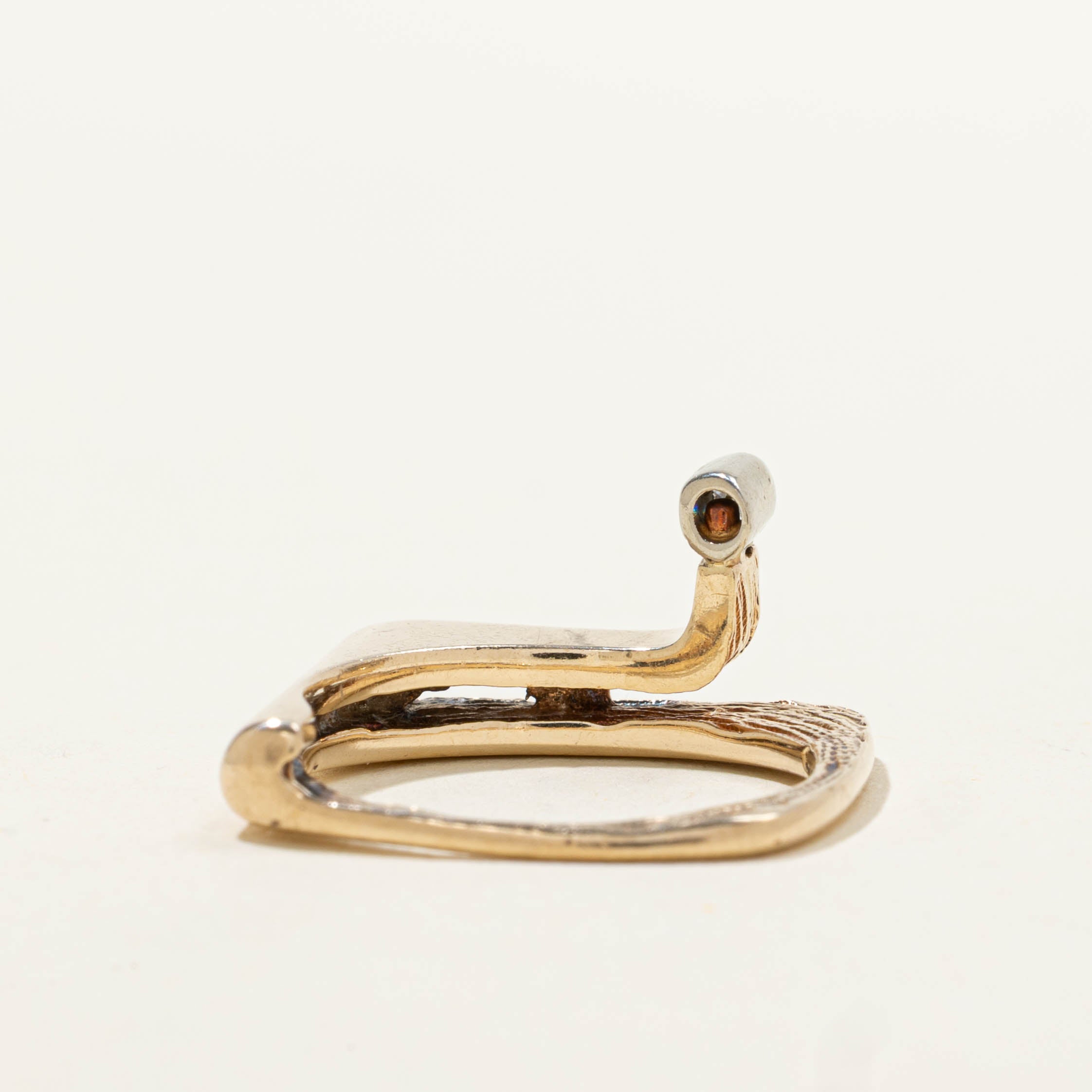 9k Diamond Abstract Ring | SZ 6