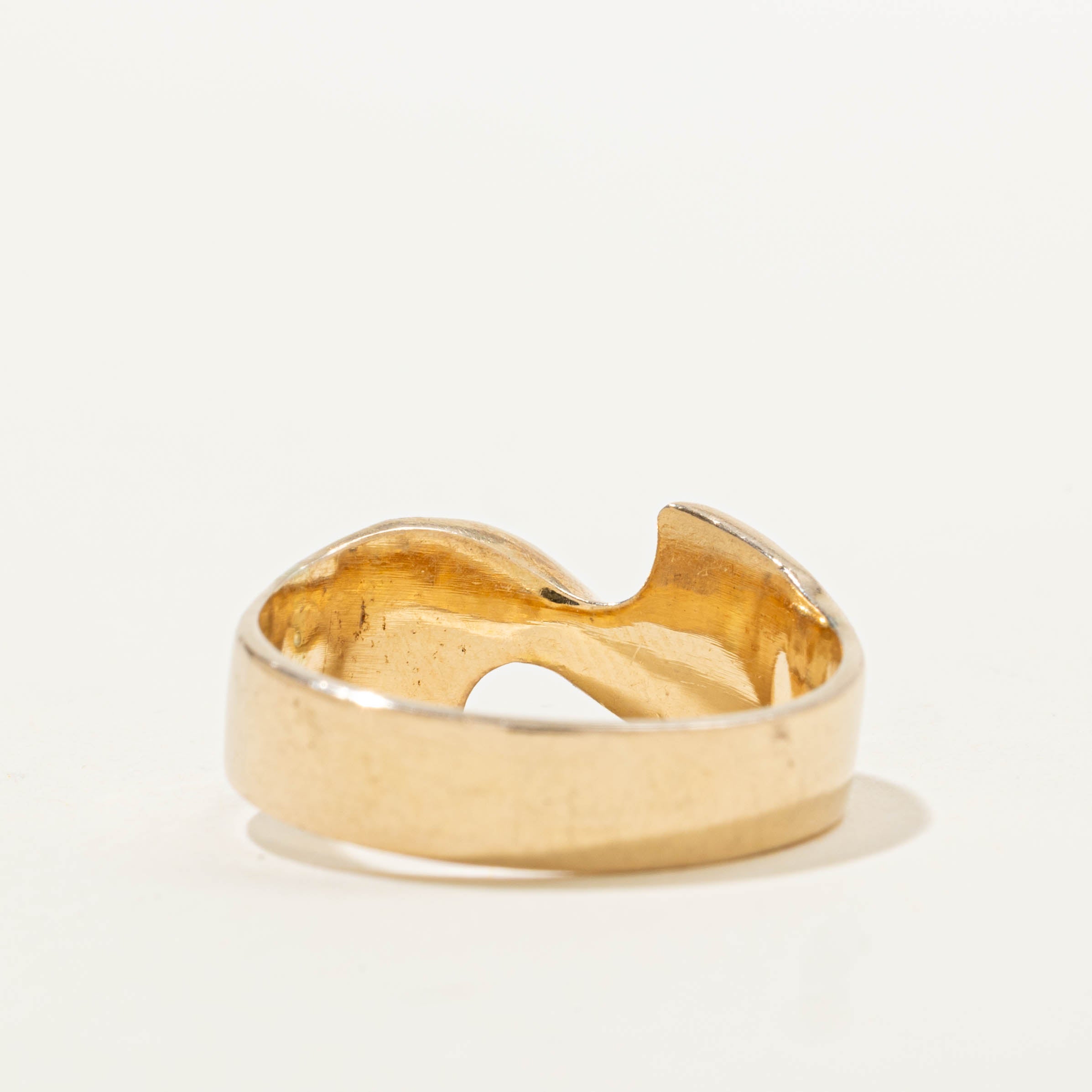10k Channel Set Diamond Wave Design Ring | SZ 9
