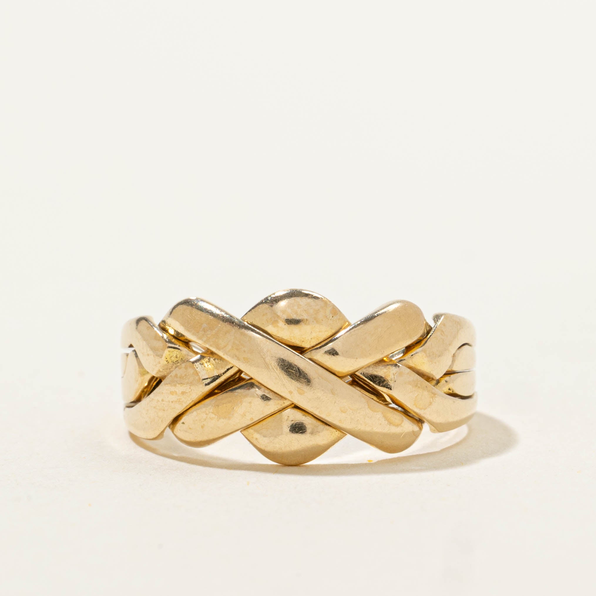 14k Yellow Gold Puzzle Ring | SZ 5.75