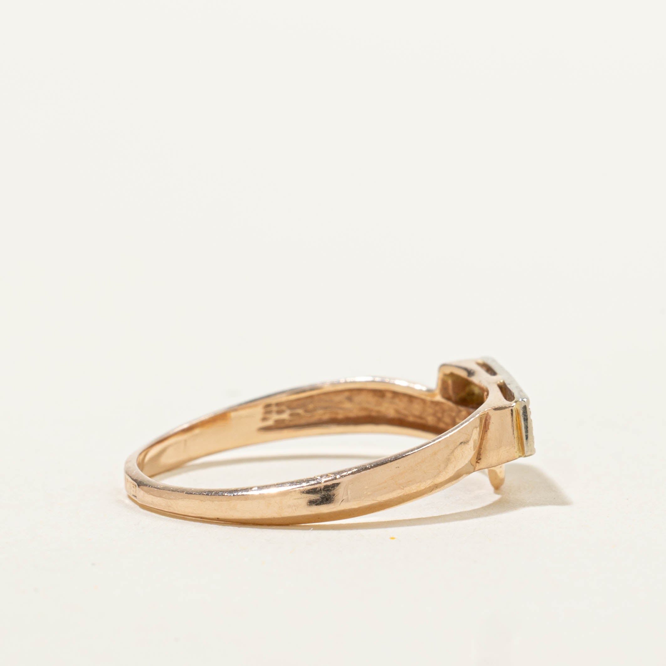 14k Five Stone Diamond Abstract Band | 0.03ctw | SZ 6.75