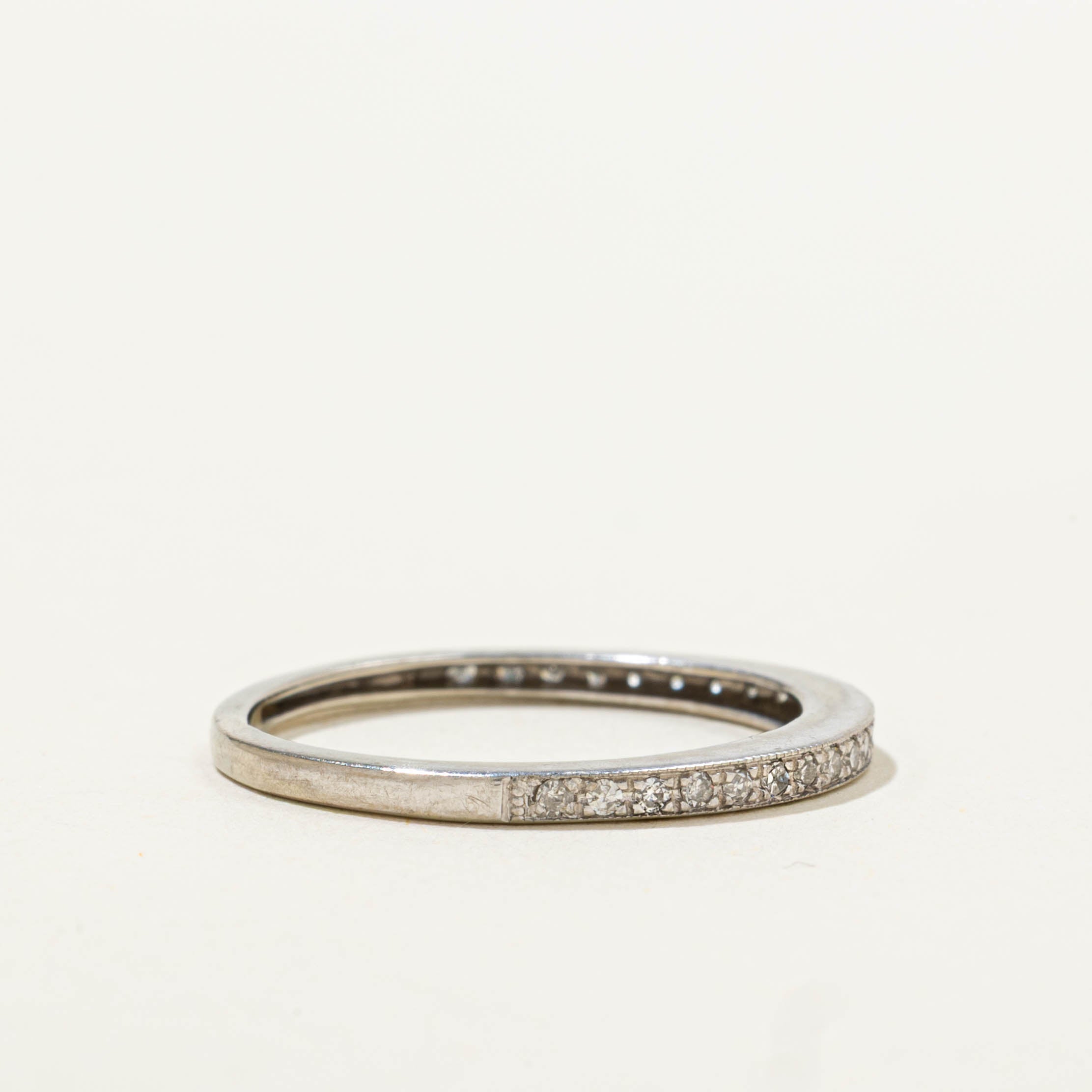 10k Semi Eternity Diamond Band | SZ 6